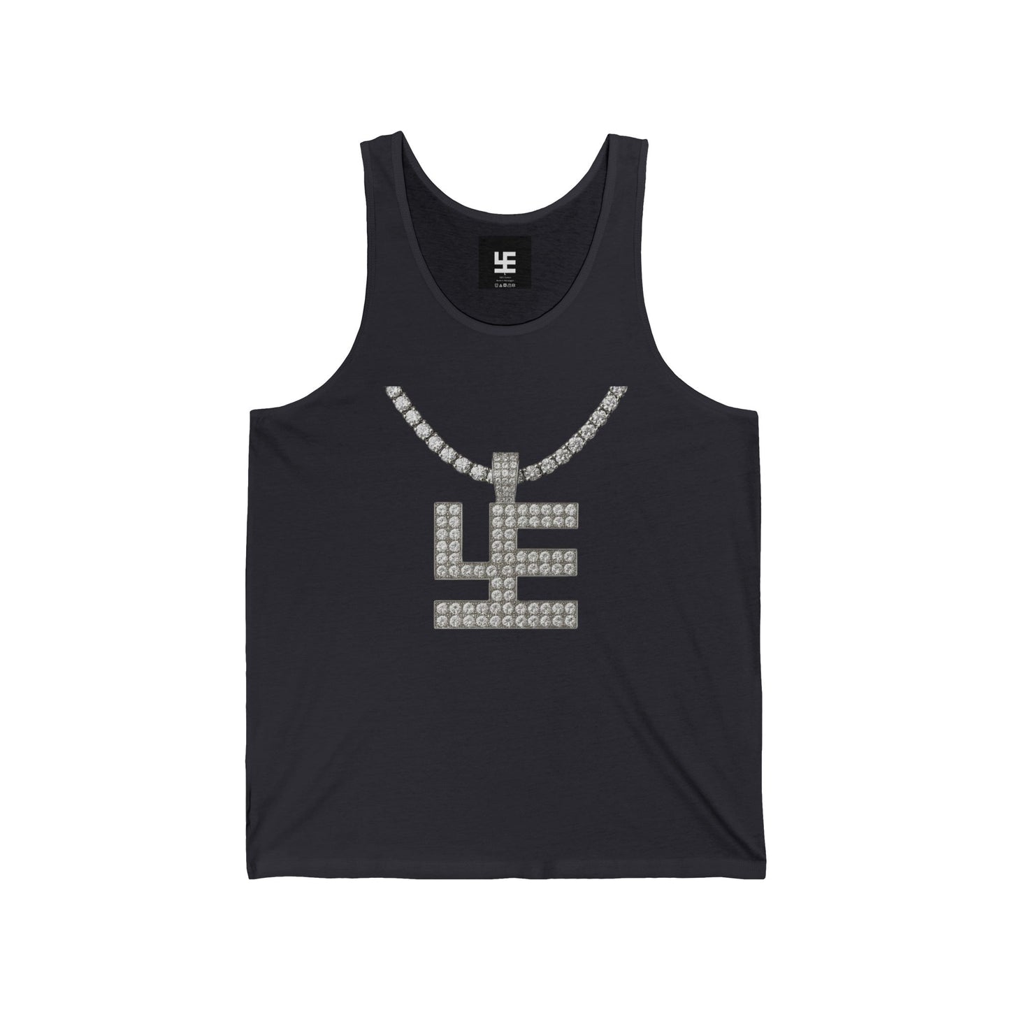Swasticoin Stylish Unisex Jersey Tank | Casual Summer Wear, Festival Outfit, Graphic Tee for Beach Days, Music Events, Workout Gear