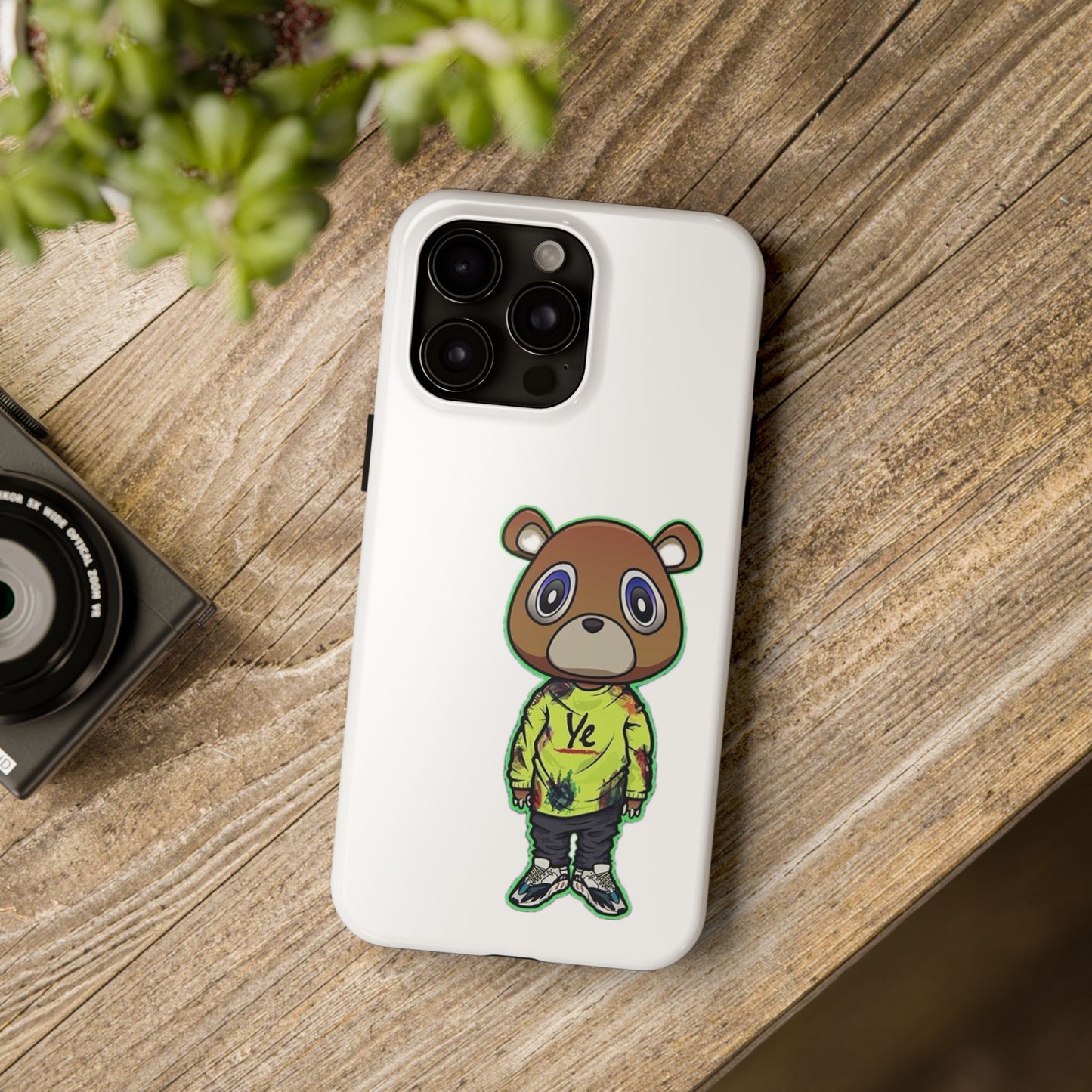 Ye Bear Tough Phone Cases with Cartoon Design - Unique Phone Cover, Durable Mobile Case, Cool Gift for Teens, Fun Accessory for Everyday Use