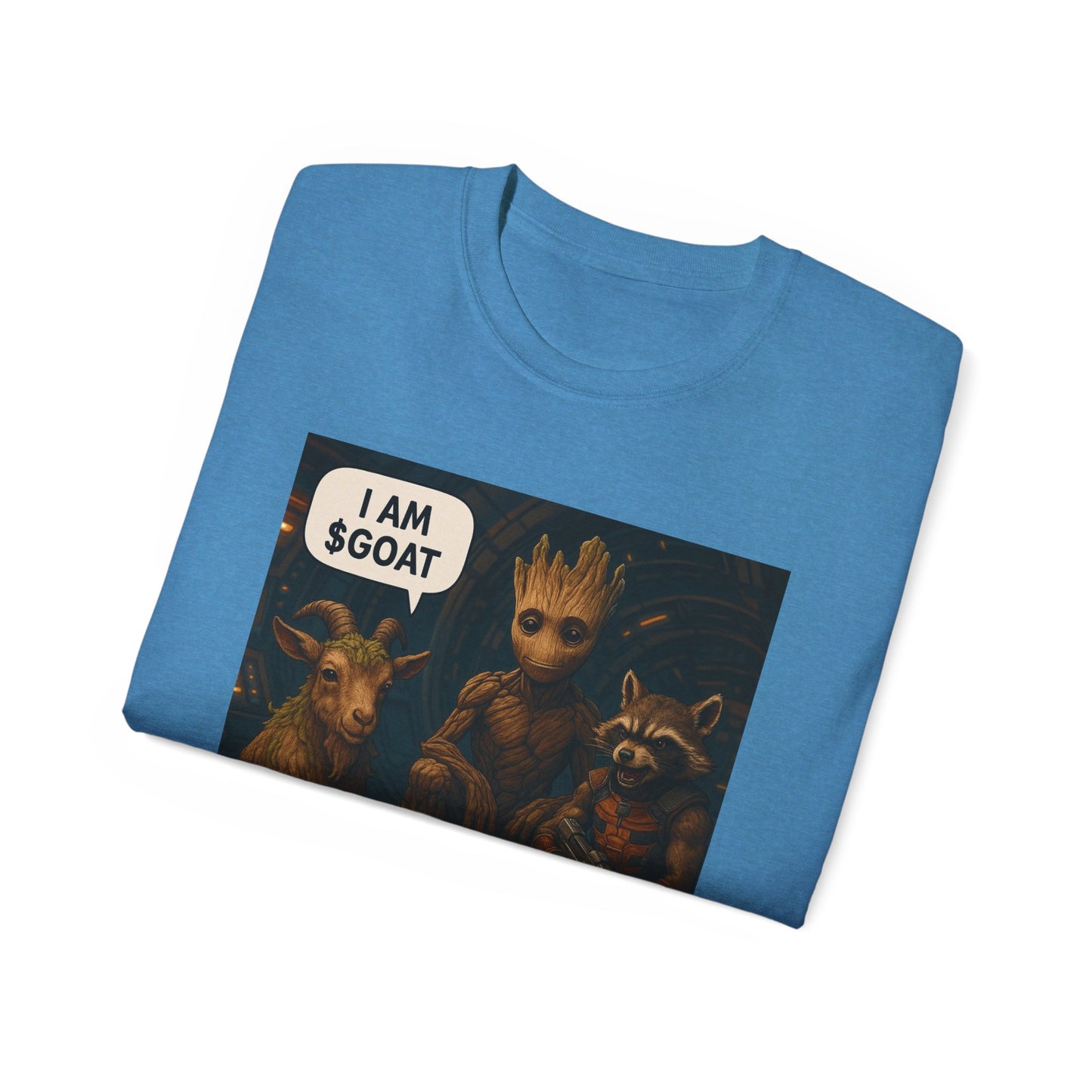 Goat Graphic Tee for Fans of Humor, Perfect Gift for Birthdays, Casual Wear, Geeky Apparel, I AM GOAT Theme