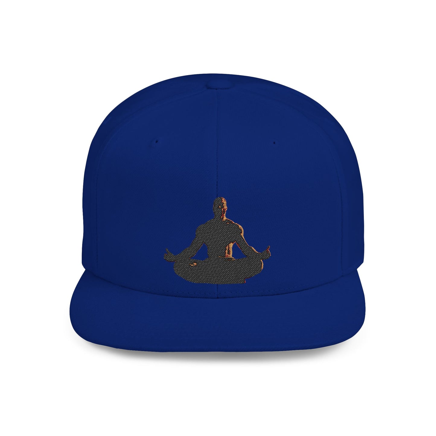 GIGA Zen Meditation Flat Bill Snapback Hat, Mindfulness Cap, Yoga Headwear, Gift for Him/Her, Casual Everyday Wear, Stylish Accessory