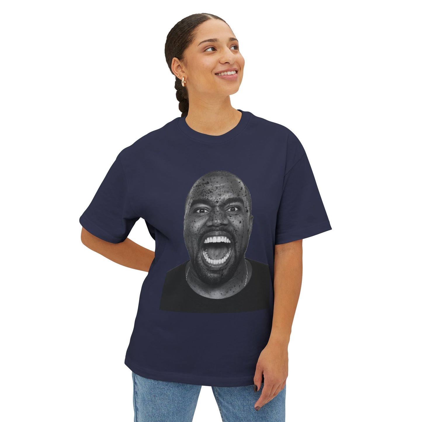 Ye Bold Expression Unisex Oversized Tee - Graphic T-Shirt for Music Lovers, Streetwear, Gift Idea, Casual Wear, Urban Style