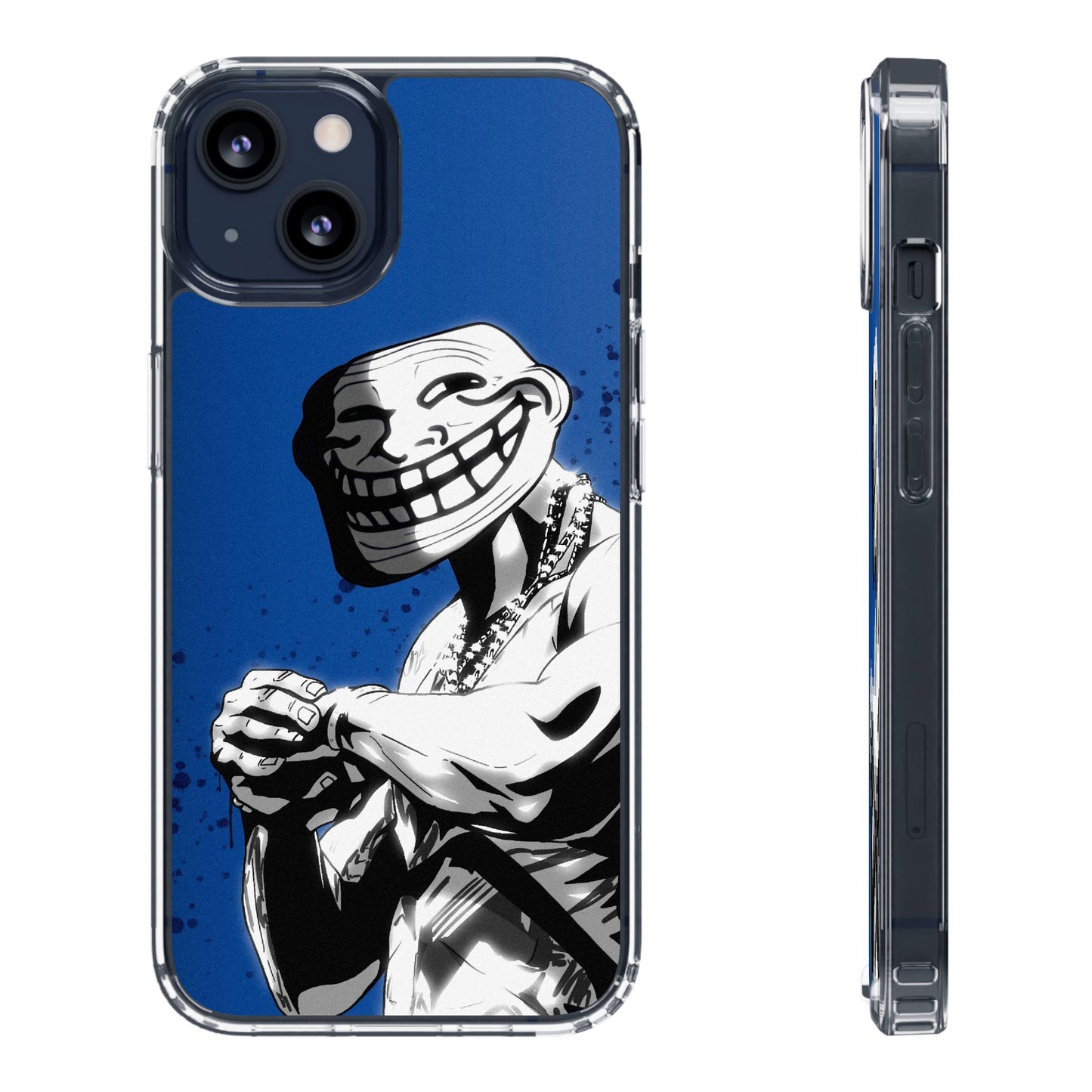 TROLL Clear Cases with Bold Graphic Design, Awesome Phone Accessories, Unique Gifts, Cartoon Phone Covers, Trendy Tech Gear