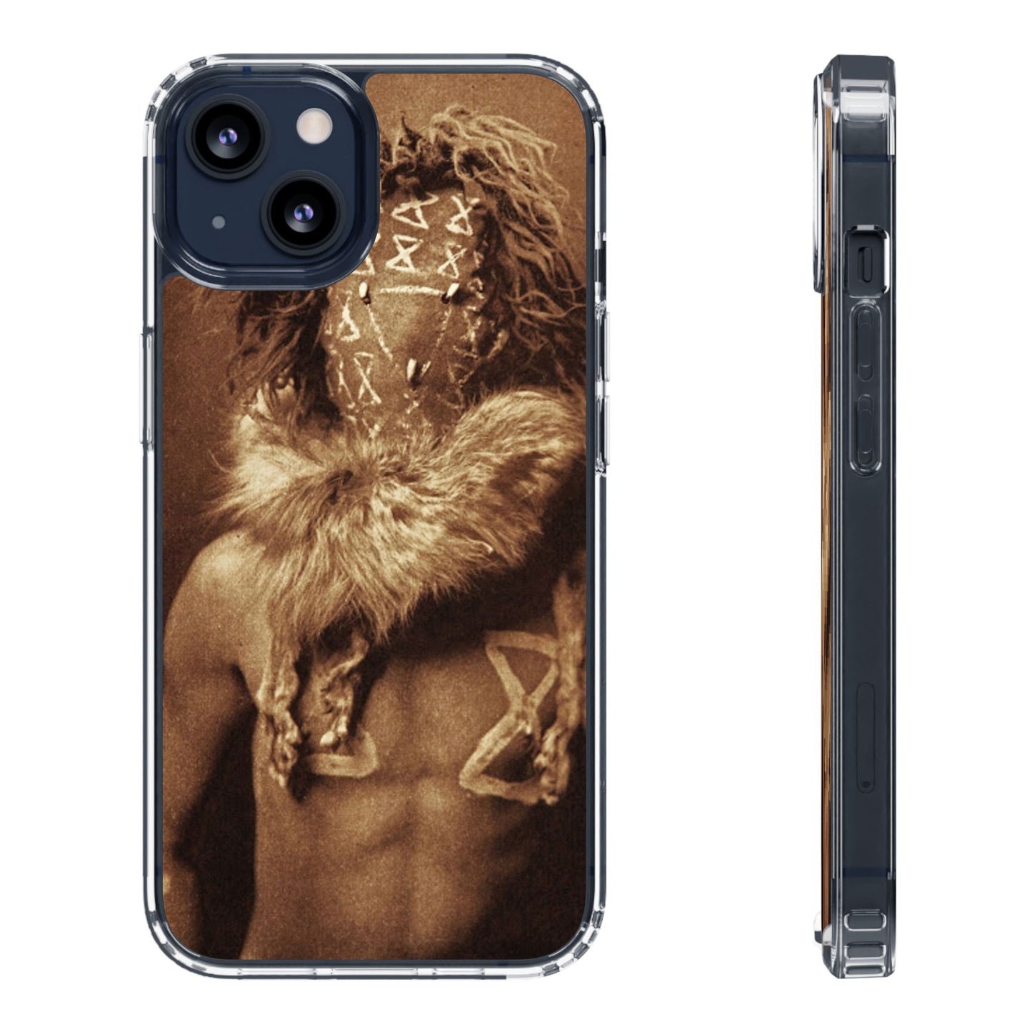Yei Artistic Clear Phone Case for Unique Expression, Phone Accessories, Nature Lovers, Boho Style, Gift for Him/Her