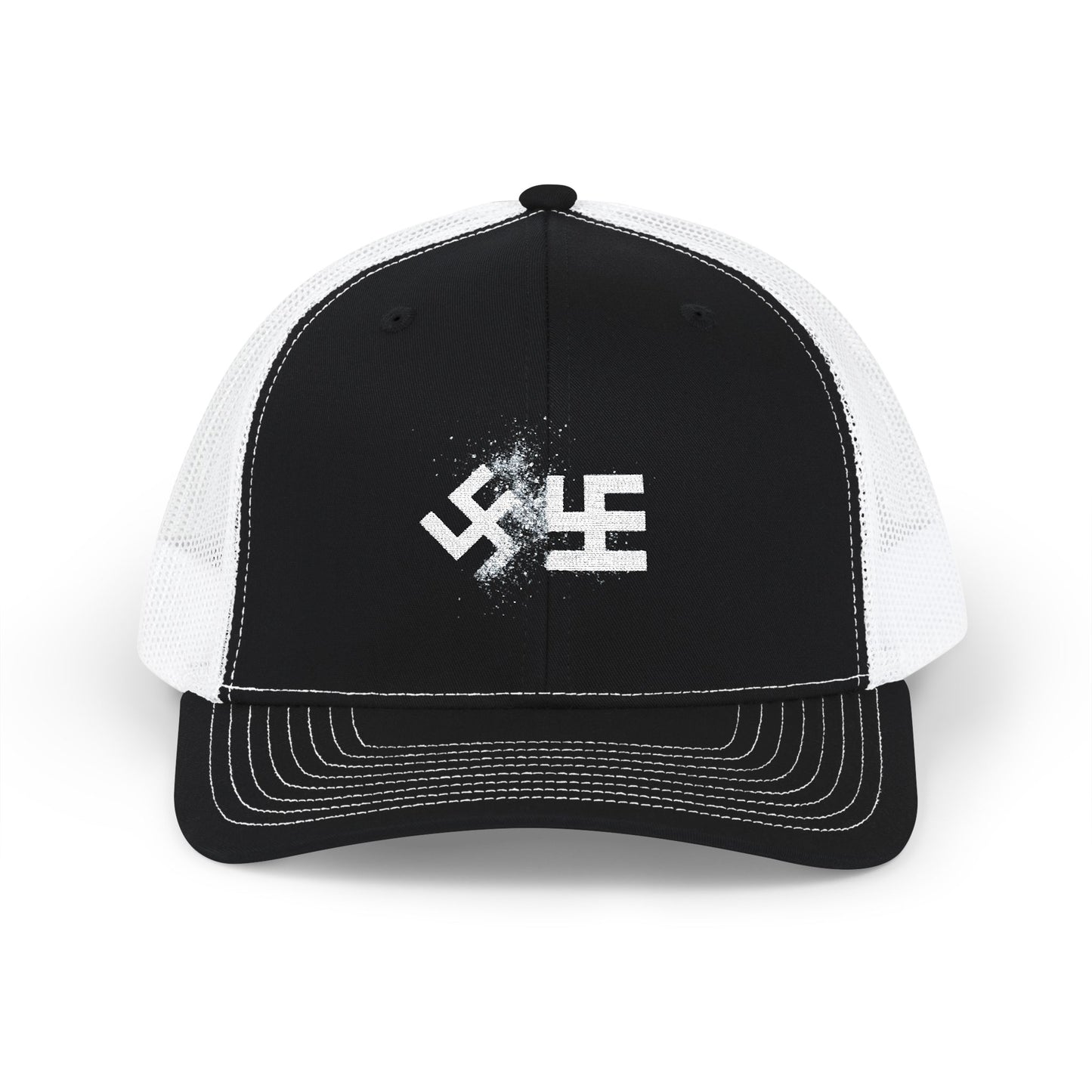 Swasticoin Stylish Embroidered Snapback Trucker Cap - Trendy Hat for Outdoors, Casual Wear, Gift for Him or Her, Adjustable, Unique Design