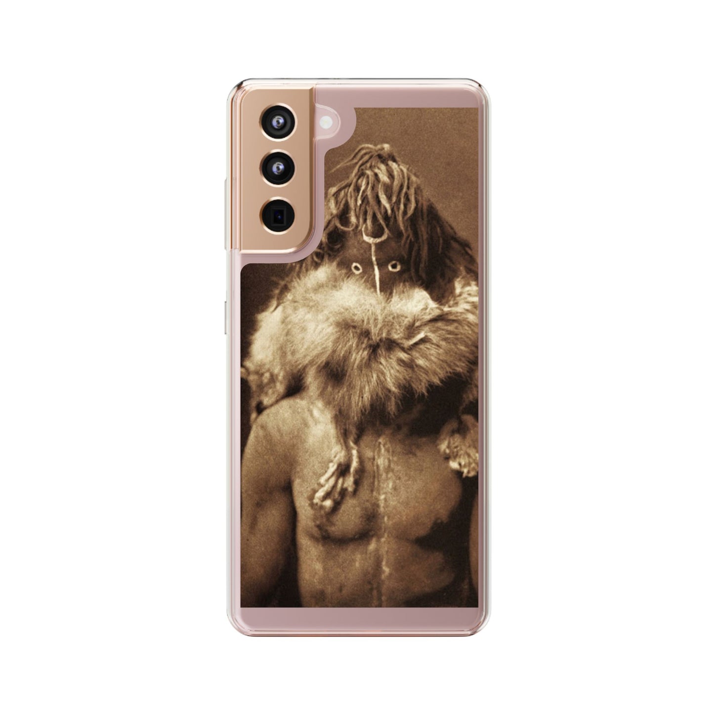 Yei Vintage Art Phone Case, Clear Case, Unique Gift for Art Lovers, Bohemian Style, Customizable Phone Cover, Trendy Accessories