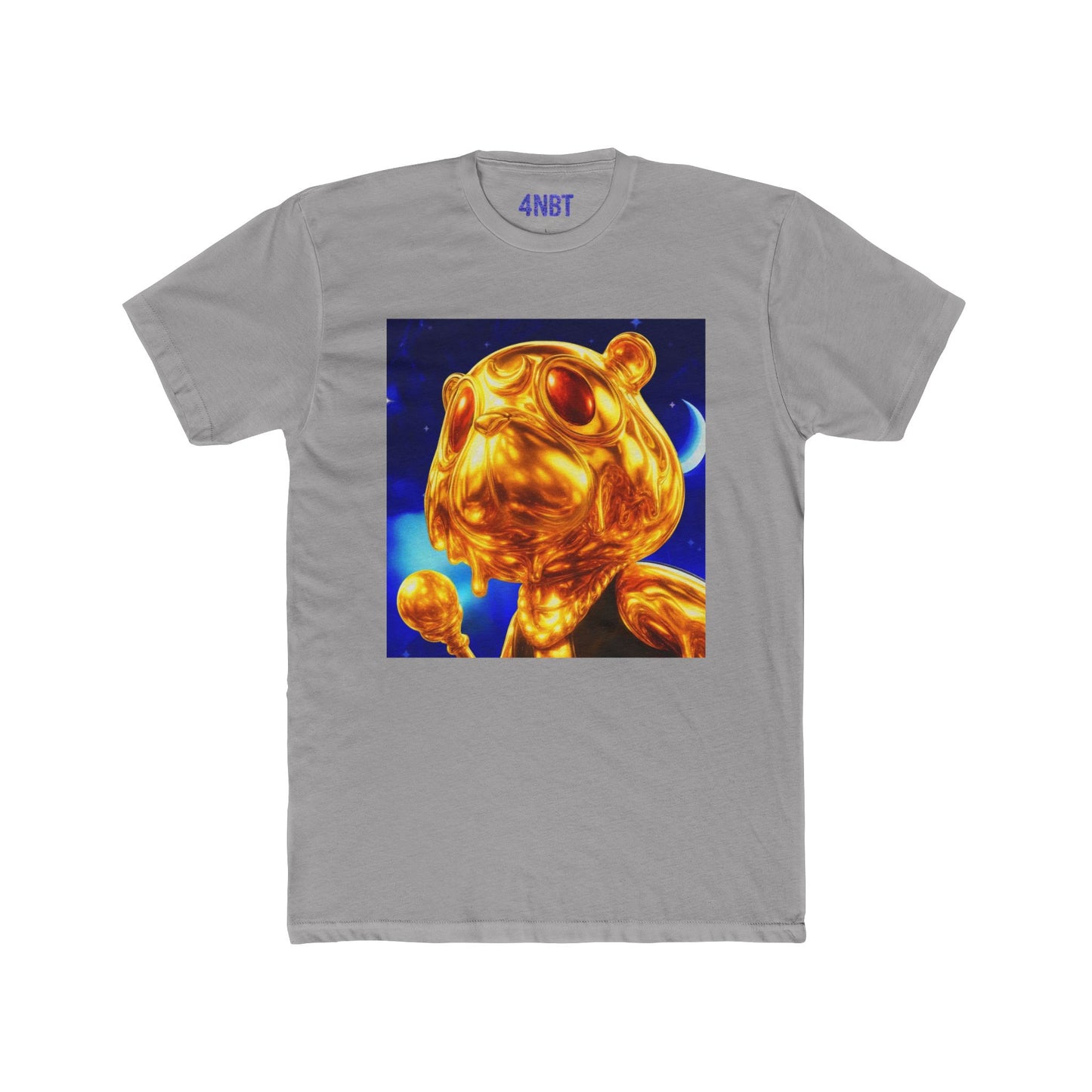 4NBT Golden Bear Unisex Crew Tee, Funky Graphic T-Shirt, Casual Streetwear, Unique Gift, Art Tee for Animal Lovers