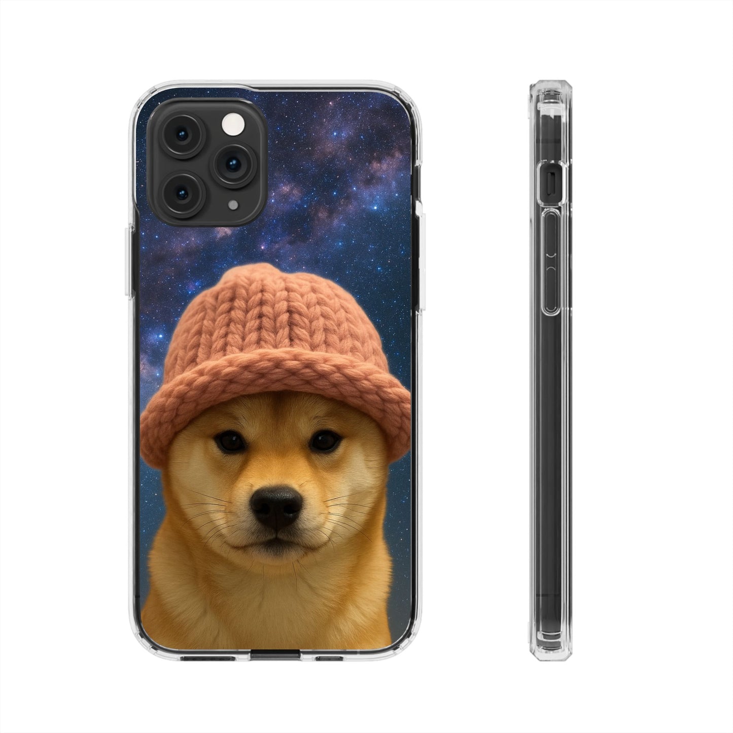 WIF Lovers Clear Phone Case, Cute Phone Cover for Animal Lovers, Pet Gift, Trendy Smartphone Accessory, Unique Dog Case