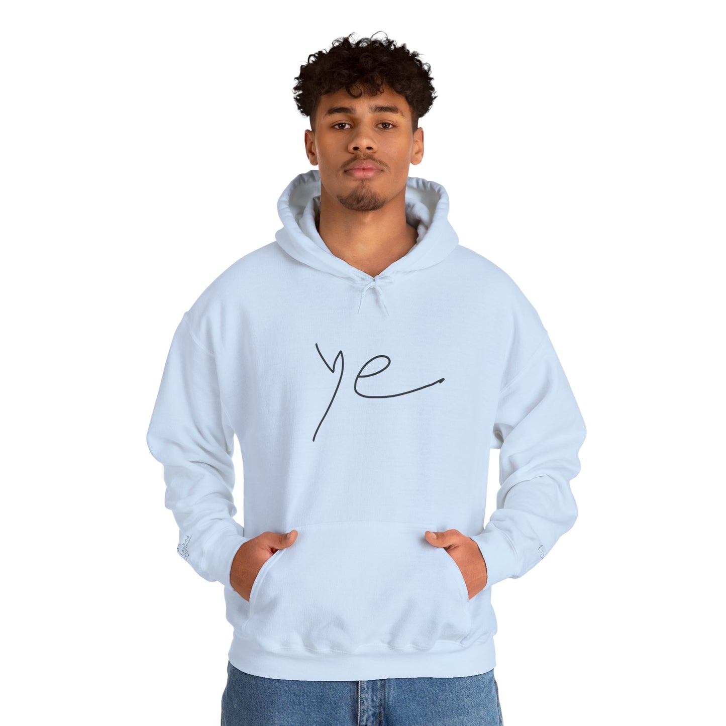 Ye 7BN Minimalist Unisex Hooded Sweatshirt, Casual Streetwear, Gift for Fans, Cozy Layering, Everyday Style, Unique Graphic Hoodie