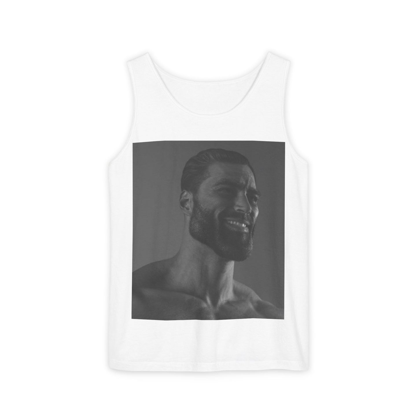 GIGA Unisex Garment-Dyed Tank Top, Summer Apparel, Funny Graphic Tee, Workout Wear, Unique Gift Idea, Casual Outfit