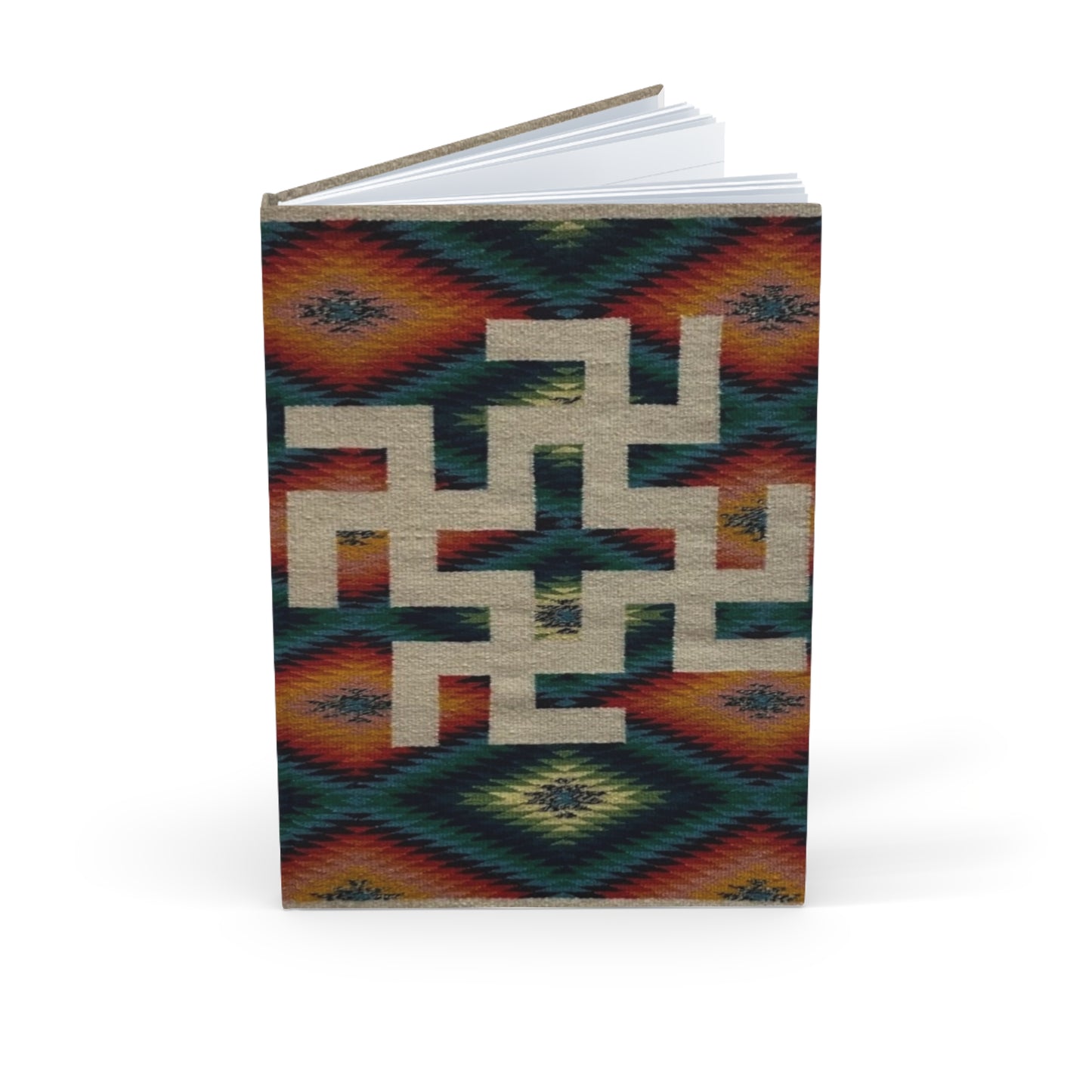 Yei Hardcover Journal - Colorful Patterned Notebook for Artists, Writers, Gift, School Supplies, Travel Journal
