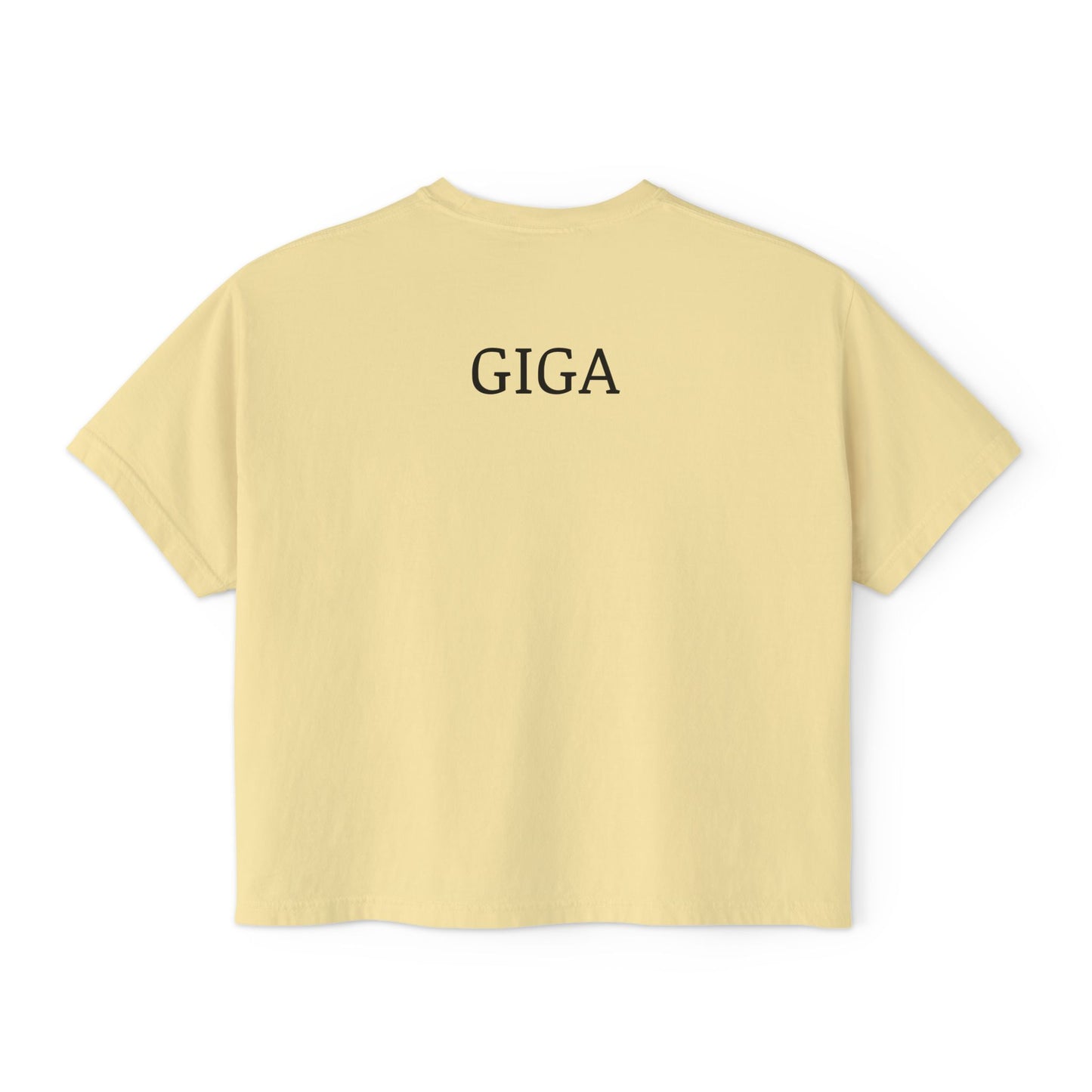 GIGA Empowerment Women's Boxy Tee - Her Body My Choice, Feminist Top, Graphic Tee, Casual Wear, Gift for Activists