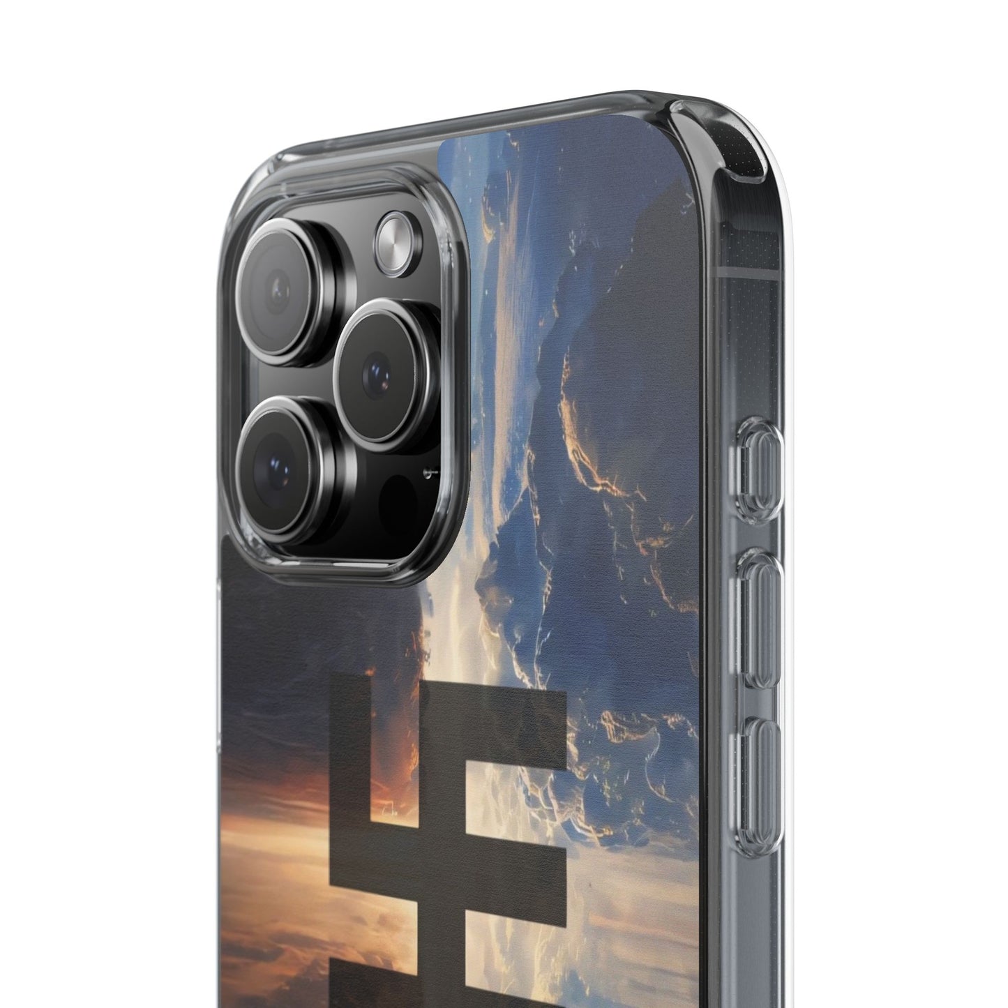 Swasticoin Nature-Themed Clear Phone Case, Unique Phone Cover with Scenic Design, Eco-Friendly Protection, Gift for Travelers, Custom Phone Accessory
