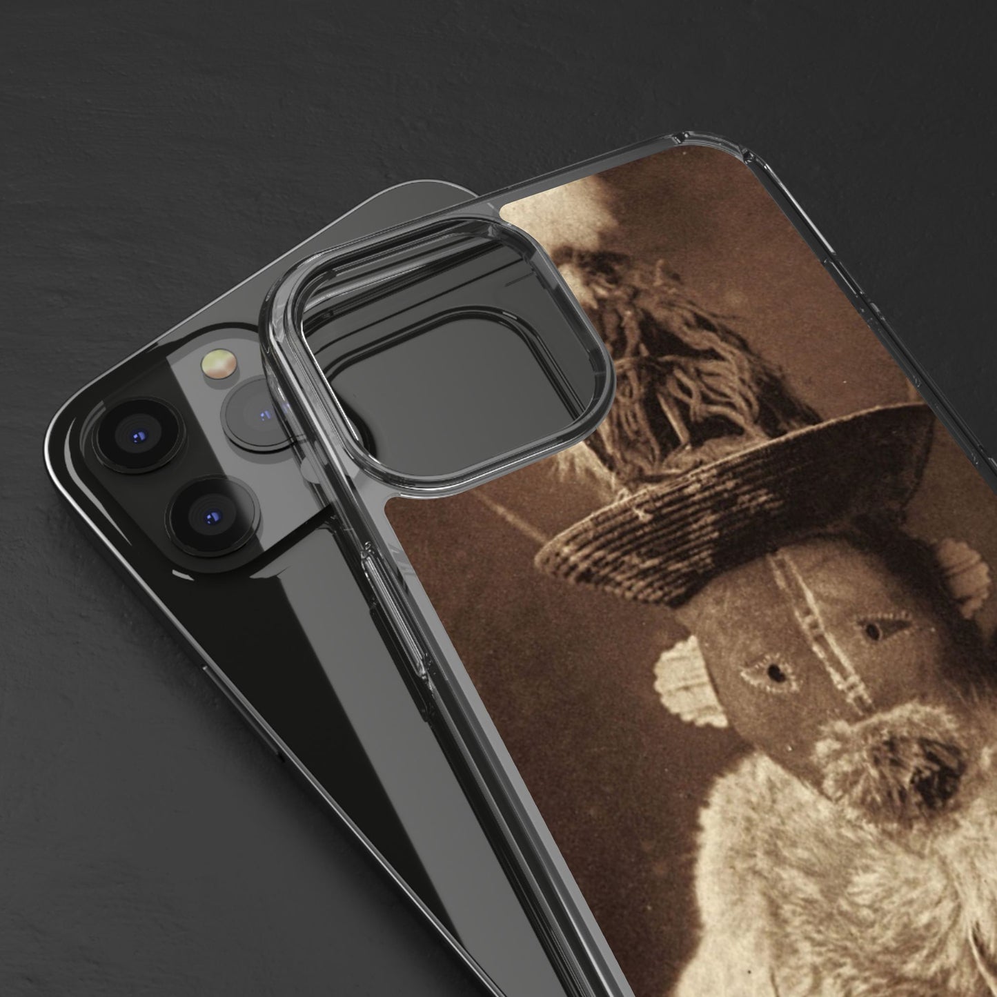 Yei Vintage Ethnic Clear Phone Case, Unique Phone Protector, Bohemian iPhone Case, Artistic Clear Cover, Cultural Phone Accessory