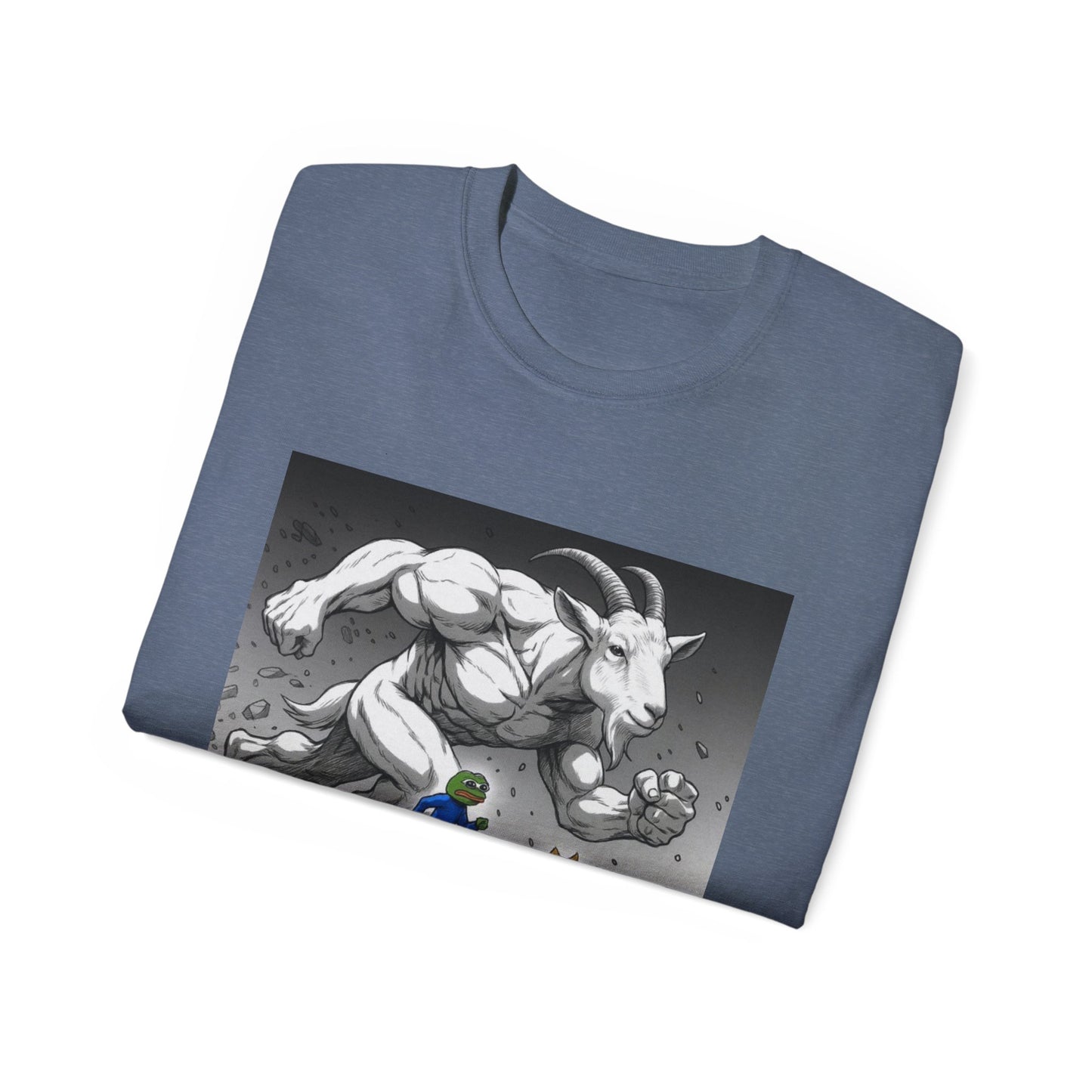 Epic Goat Chase Unisex Tee, Art Tee, Graphic Shirt, Gift for Animal Lovers, Funny T-Shirt, Cartoon Art Tee
