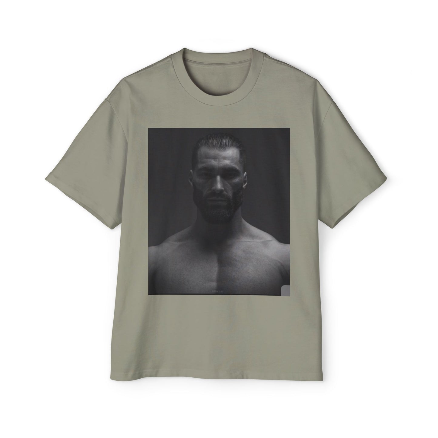 GIGA Stylish Men's Oversized Tee for Comfort Lovers, Casual Wear, Street Style, Gift for Him, Trendy Tee with Gigachad Design