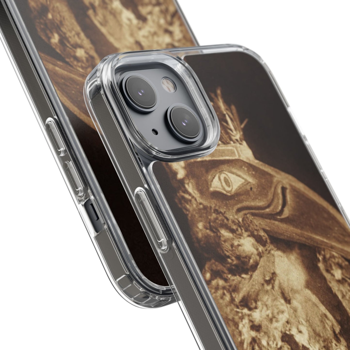 Yei Vintage Bird Design Clear Phone Case, Artistic Phone Accessories, Unique Gift for Nature Lovers, Eco-Friendly Tech Case, Stylish Protection