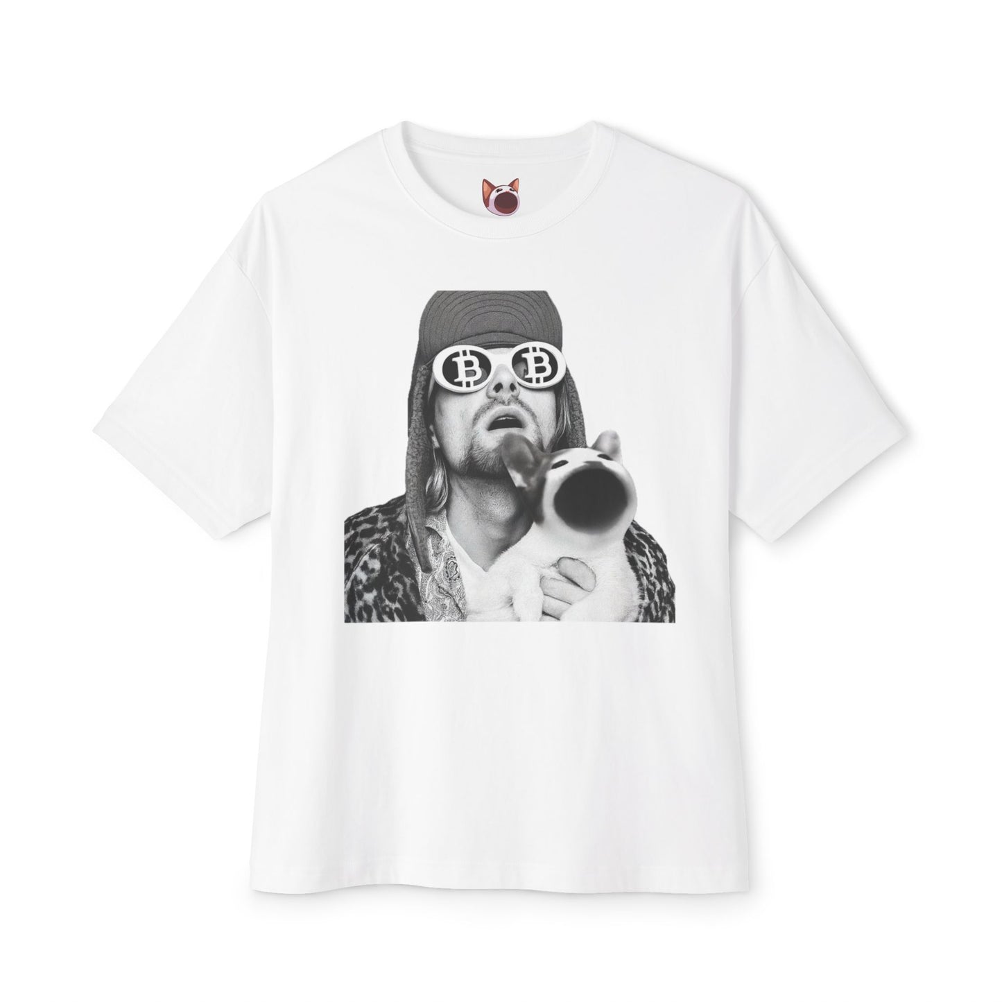 POPCAT Graphic Tee, Relaxed Fashion Top, Unique Gift for Cat Lovers, Funny Statement Shirt, Ideal for Gift Giving