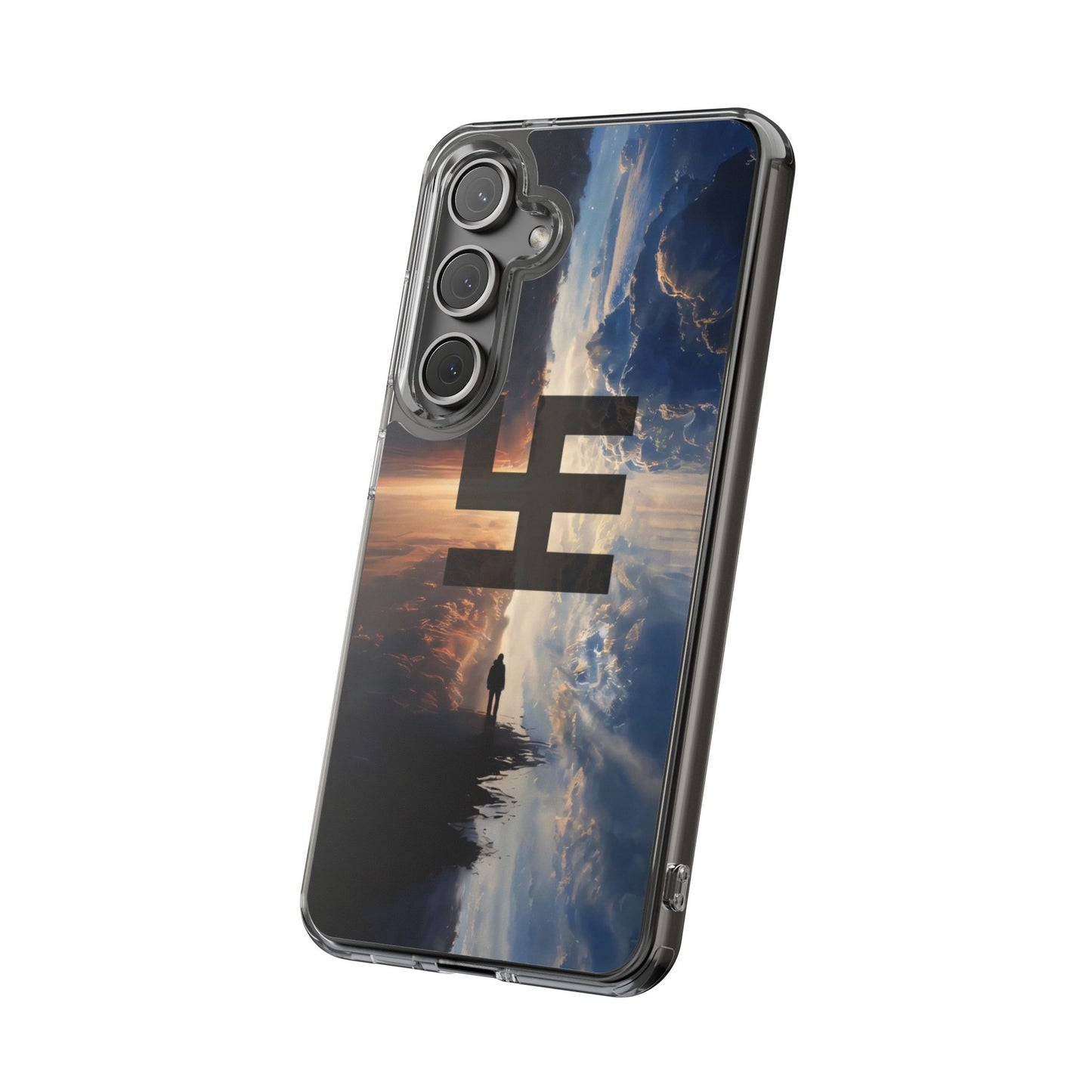Swasticoin Nature-Themed Clear Phone Case, Unique Phone Cover with Scenic Design, Eco-Friendly Protection, Gift for Travelers, Custom Phone Accessory