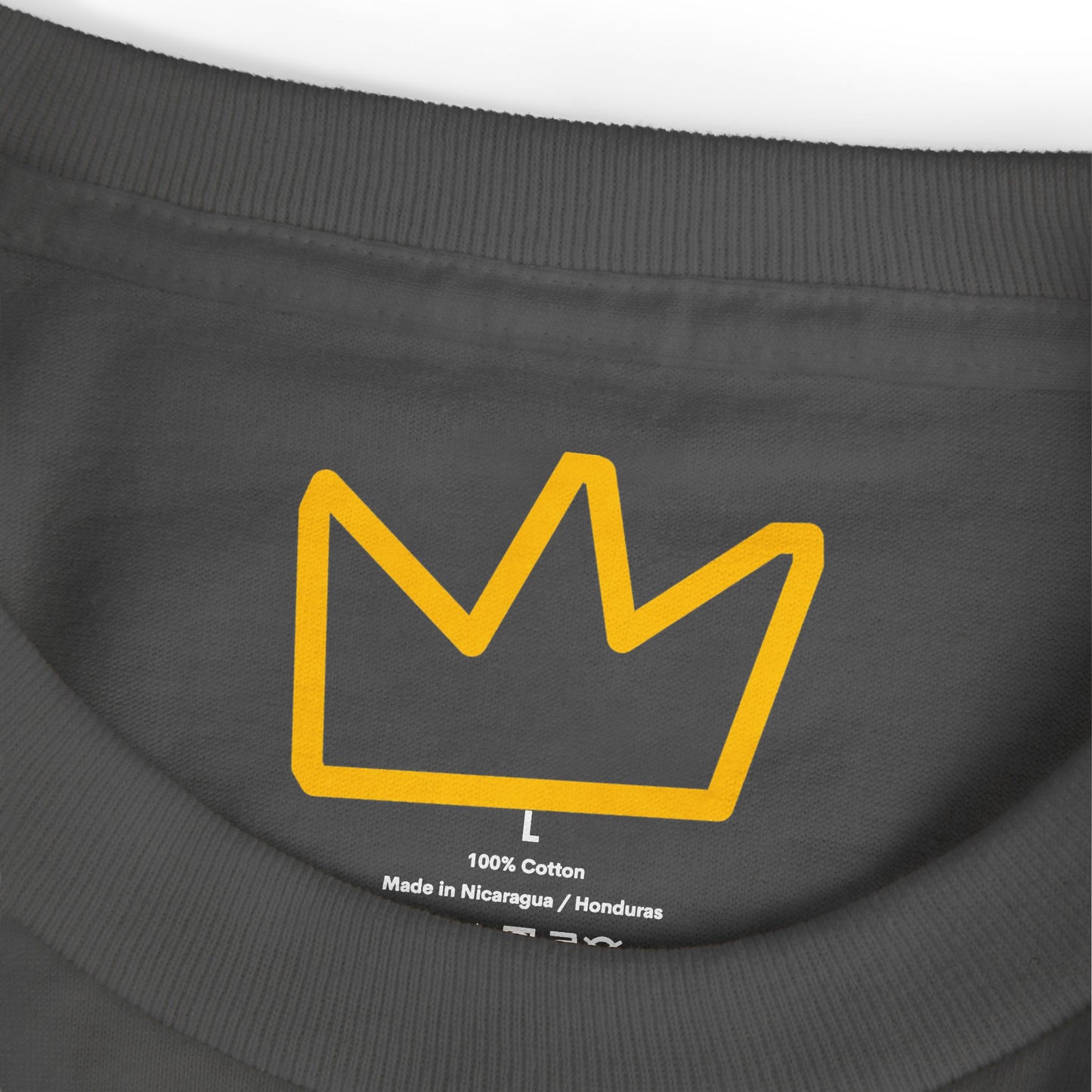 Trench Merch Crown Logo Unisex Heavyweight Cotton Tee, Casual Streetwear Shirt, Gift for Him/Her, Summer Style, Vibrant Graphics Tee
