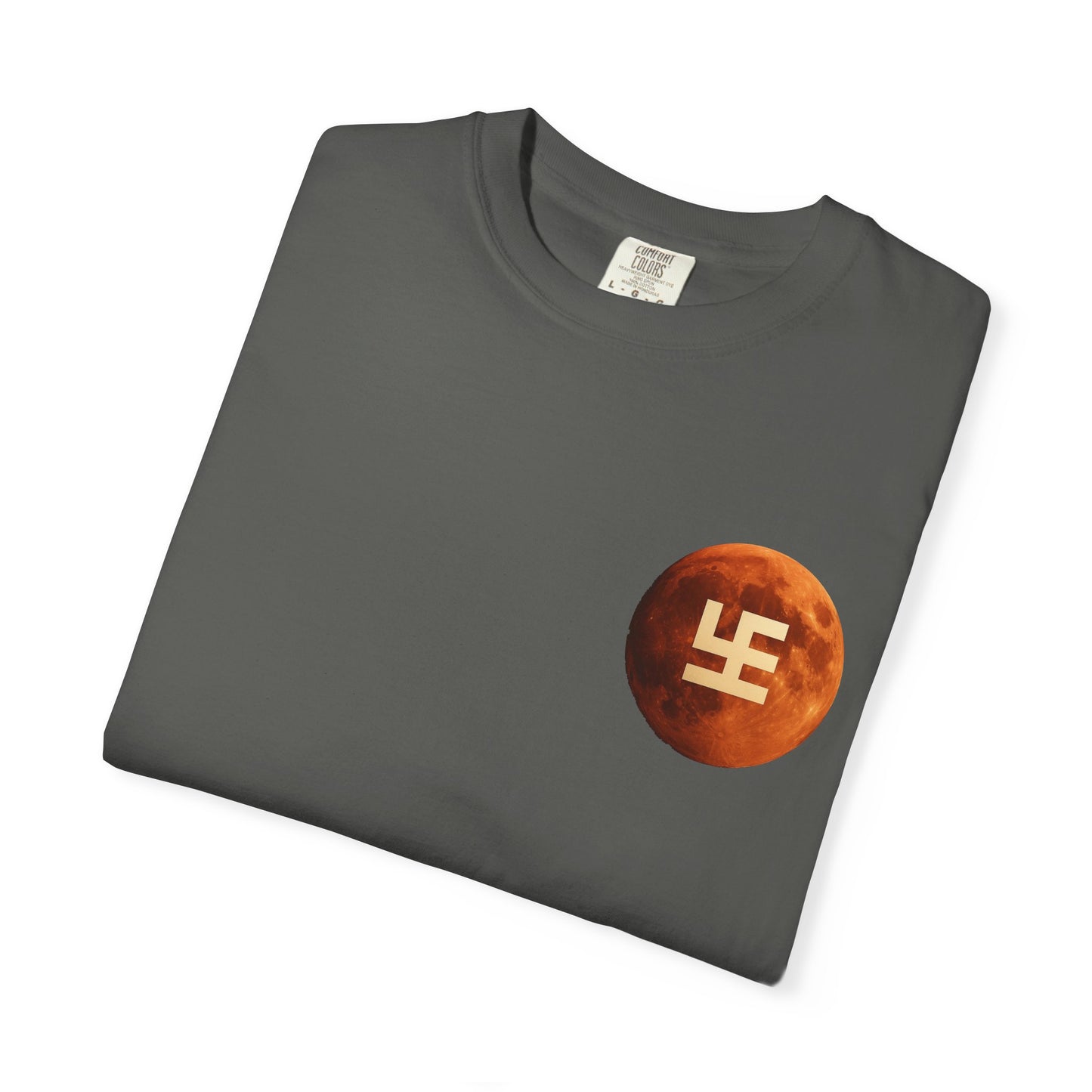 Swasticoin Cosmic Unisex T-Shirt with Moon Design, Perfect for Everyday Wear, Casual Outings, Gifts for Space Enthusiasts, and Eco-friendly Fashion