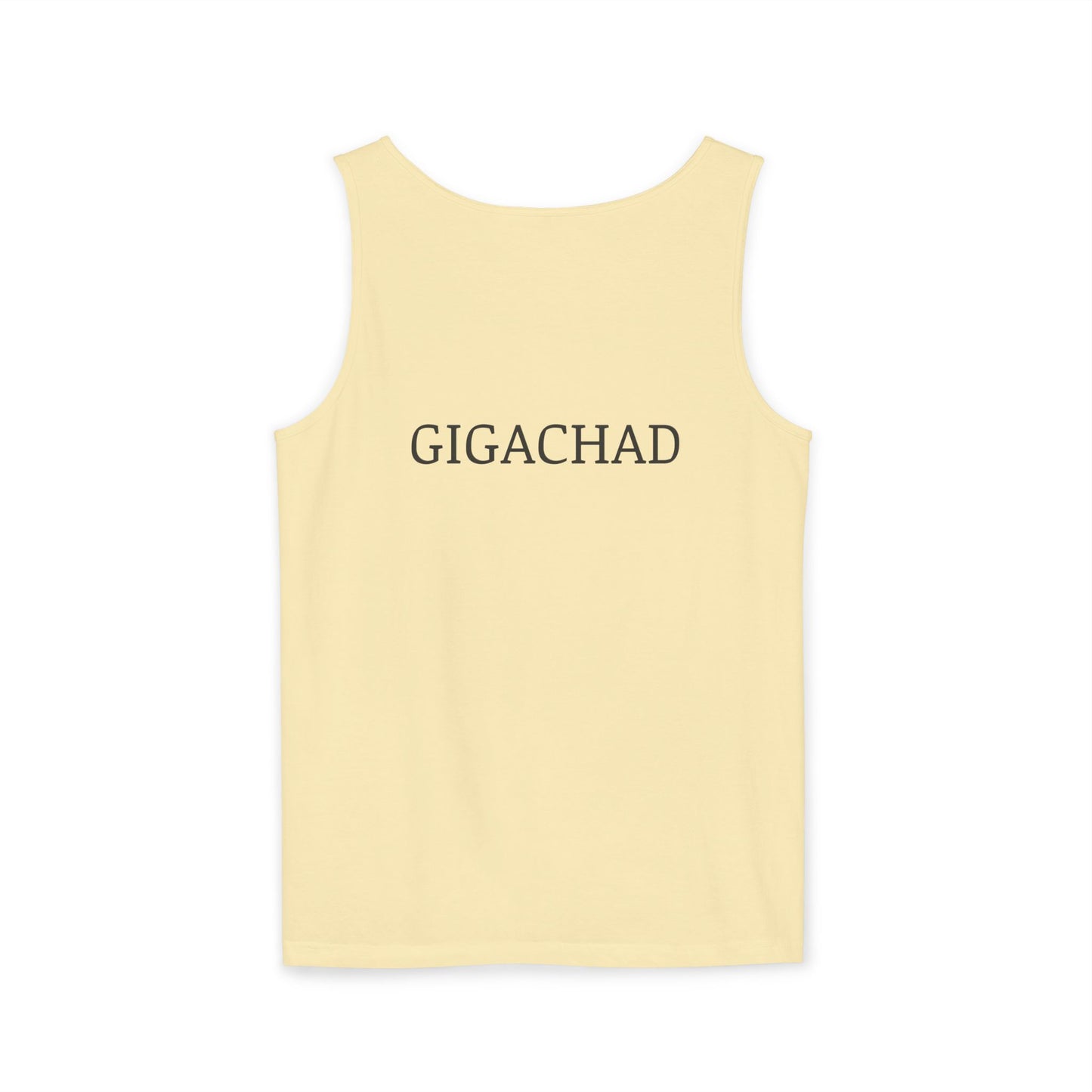 GIGA Unisex Garment-Dyed Tank Top, Summer Apparel, Funny Graphic Tee, Workout Wear, Unique Gift Idea, Casual Outfit