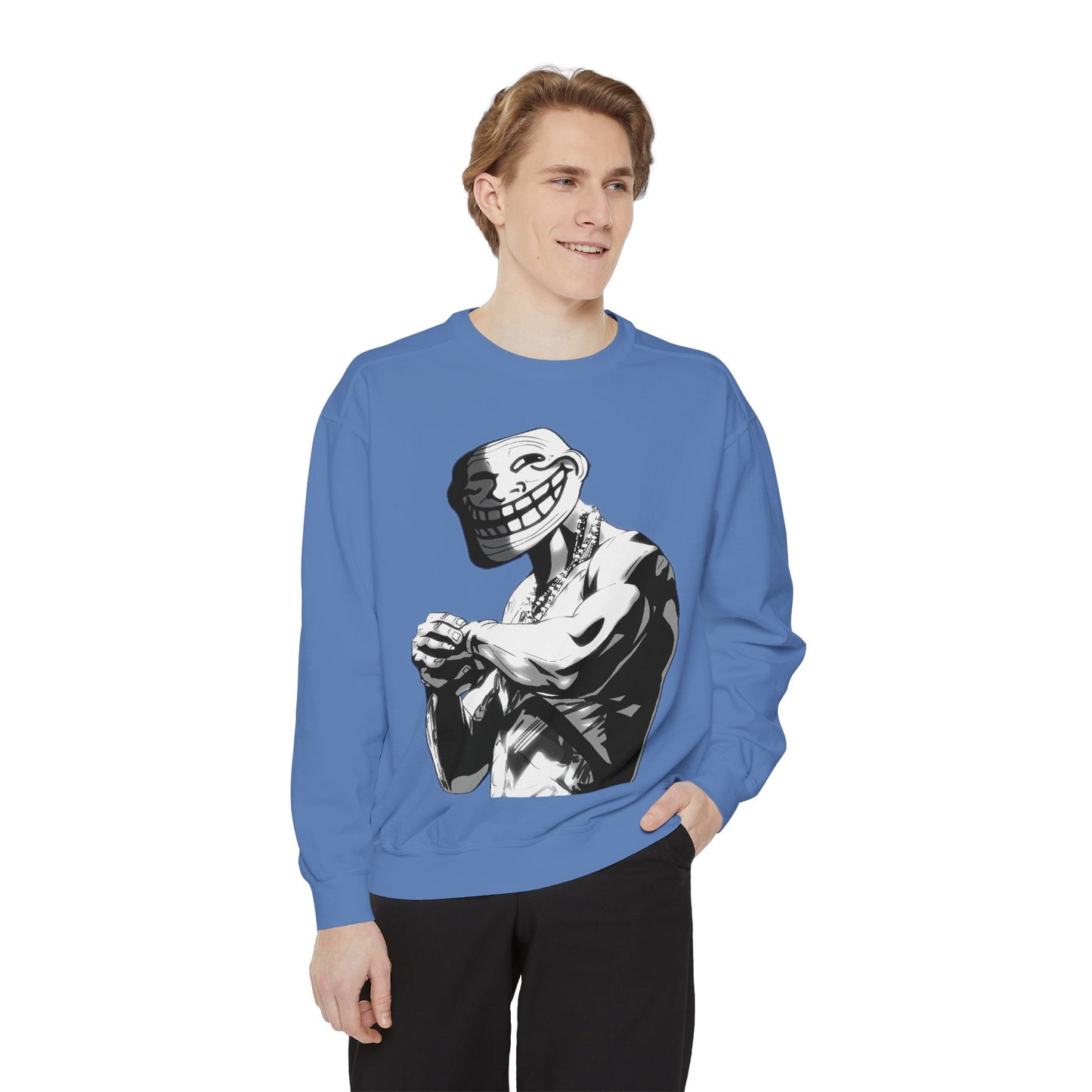 TROLL Stylish Unisex Sweatshirt with Playful Graphic, Trendy Streetwear, Cozy and Casual, Perfect Gift for Any Occasion, Unique Art Design