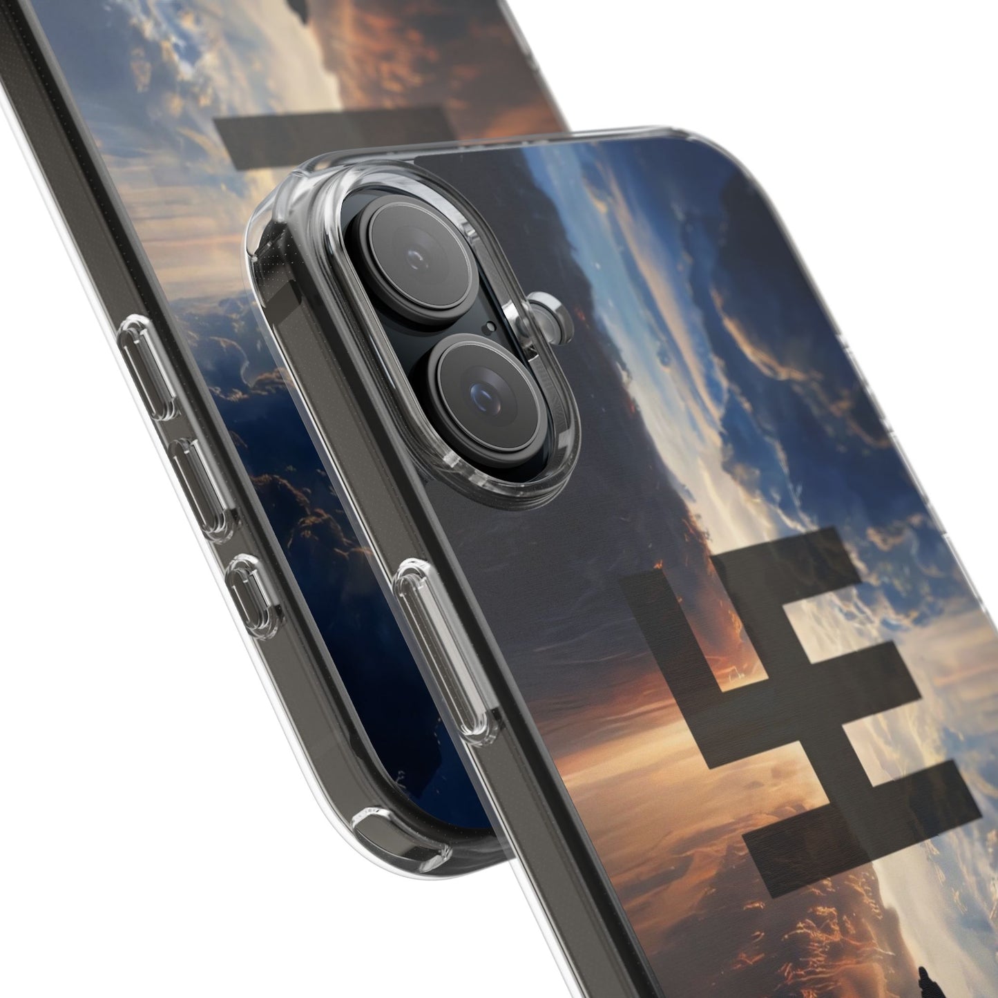 Swasticoin Nature-Themed Clear Phone Case, Unique Phone Cover with Scenic Design, Eco-Friendly Protection, Gift for Travelers, Custom Phone Accessory
