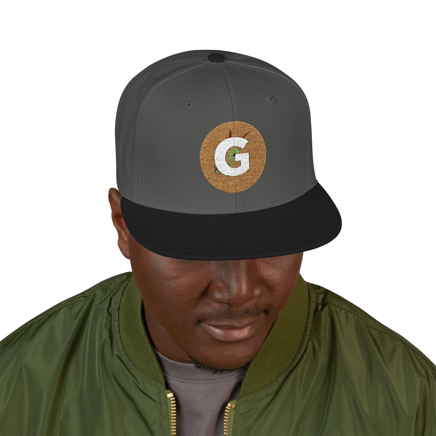 Custom Goat Embroidered Snapback Cap, Trendy Hat, Streetwear Accessory, Gift for Him, Casual Headwear, Sports Cap, Logo Hat