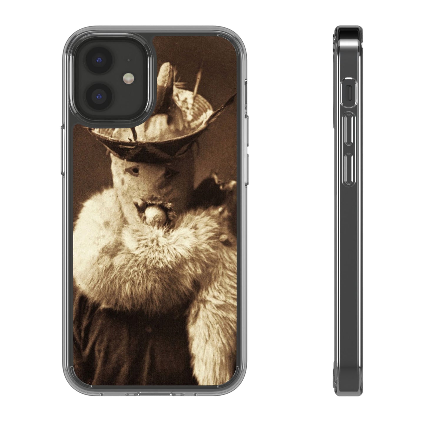 Yei Vintage Cat Photography Phone Case, Clear Cases, Unique Gift for Cat Lovers, Phone Accessory, Stylish Tech Gear, Animal Art