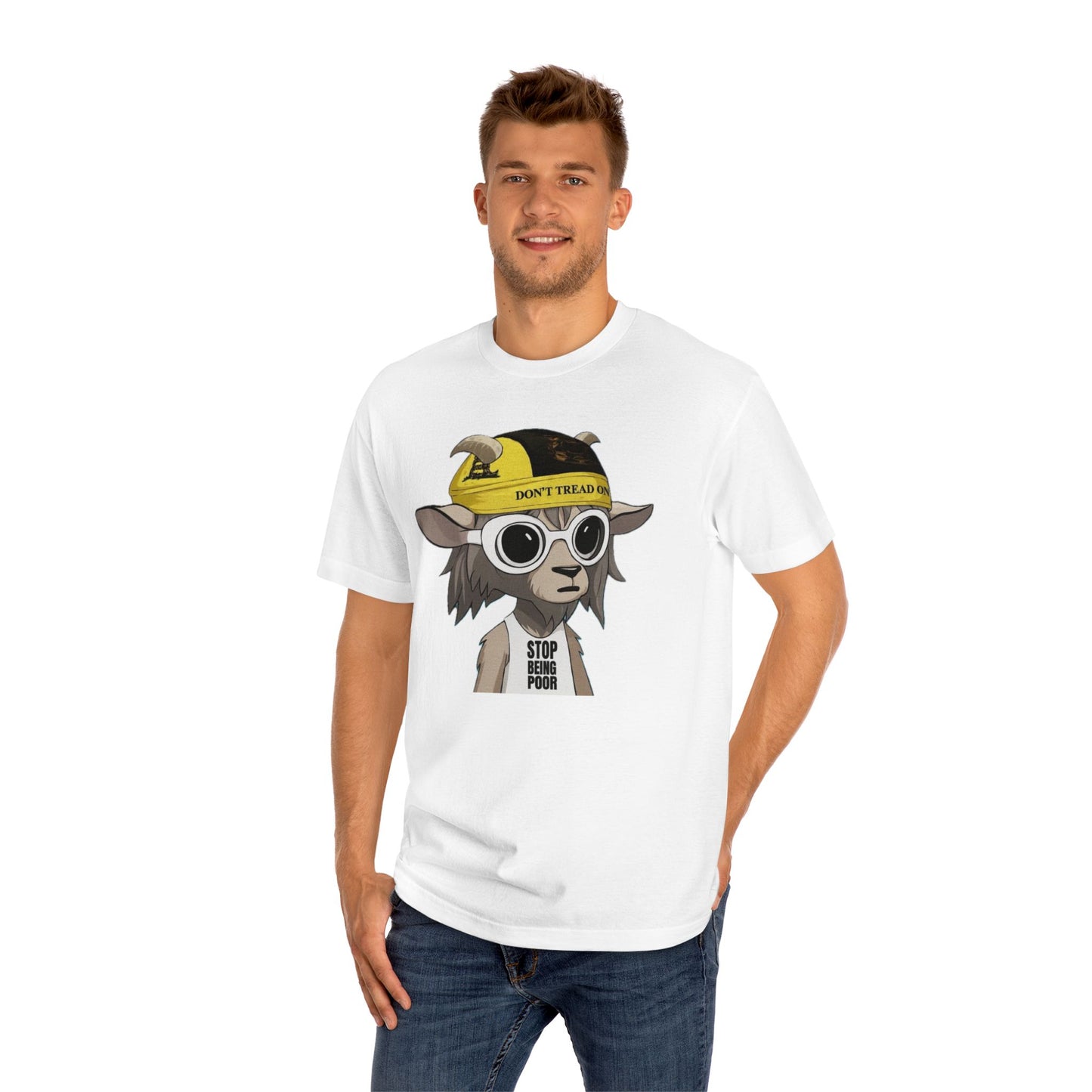 Cool Goat Graphic Tee - Perfect for Casual Outings, Gifts for Friends, Streetwear Style, Animal Lover’s Apparel, Funny Tee