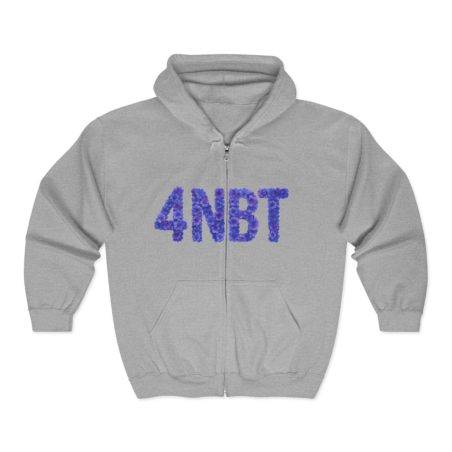 Colorful 4NBT Unisex Zip Hoodie | Casual Wear, Gift, Streetwear, Cozy Layering, Spring Fashion