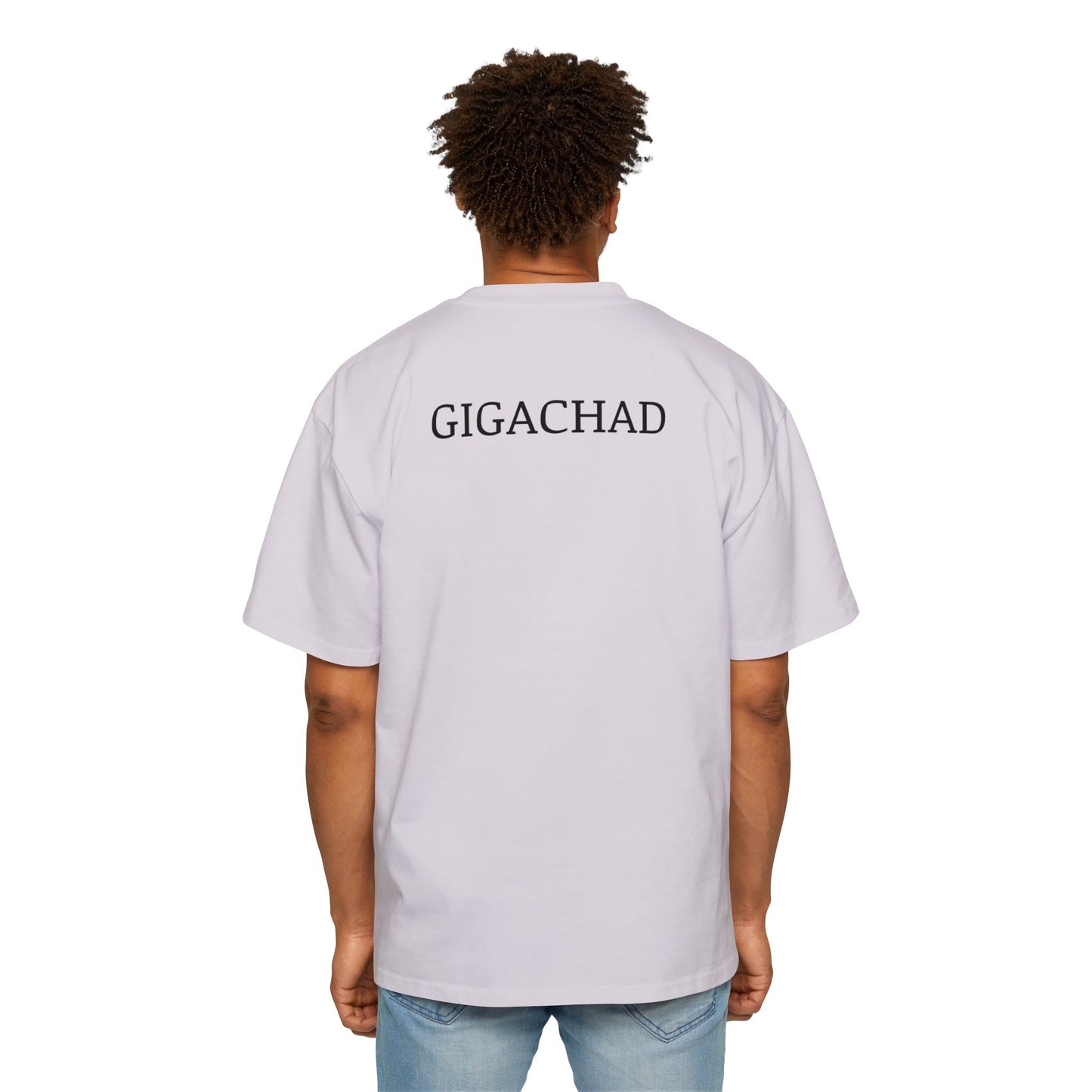 GIGA Men's Heavy Oversized Tee | Casual Streetwear Shirt, Graphic Tee, Gift for Him, Unisex Style, Trendy Apparel