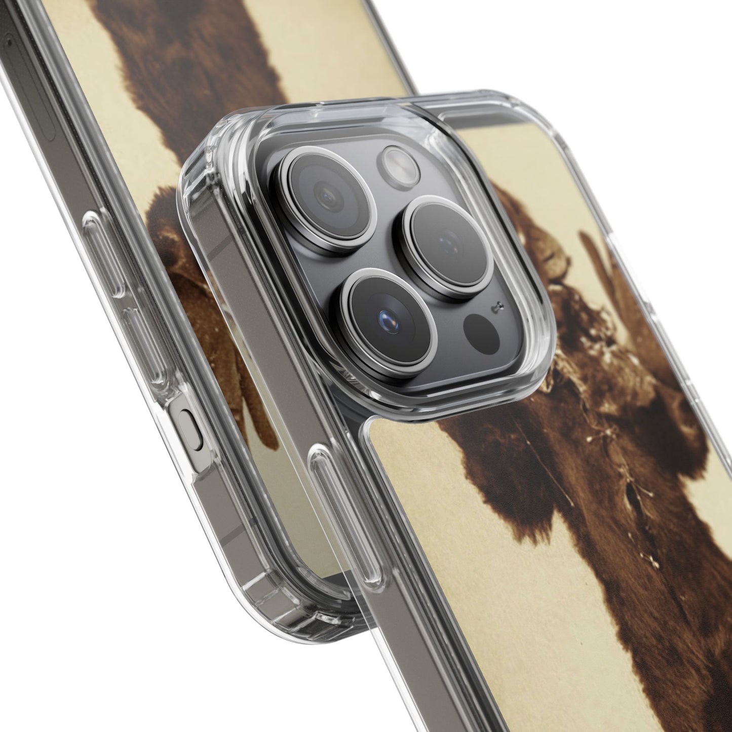 Yei Vintage Monster Clear Phone Case, Unique Phone Cover, Halloween Gift, Retro Style Case, Fun Accessories