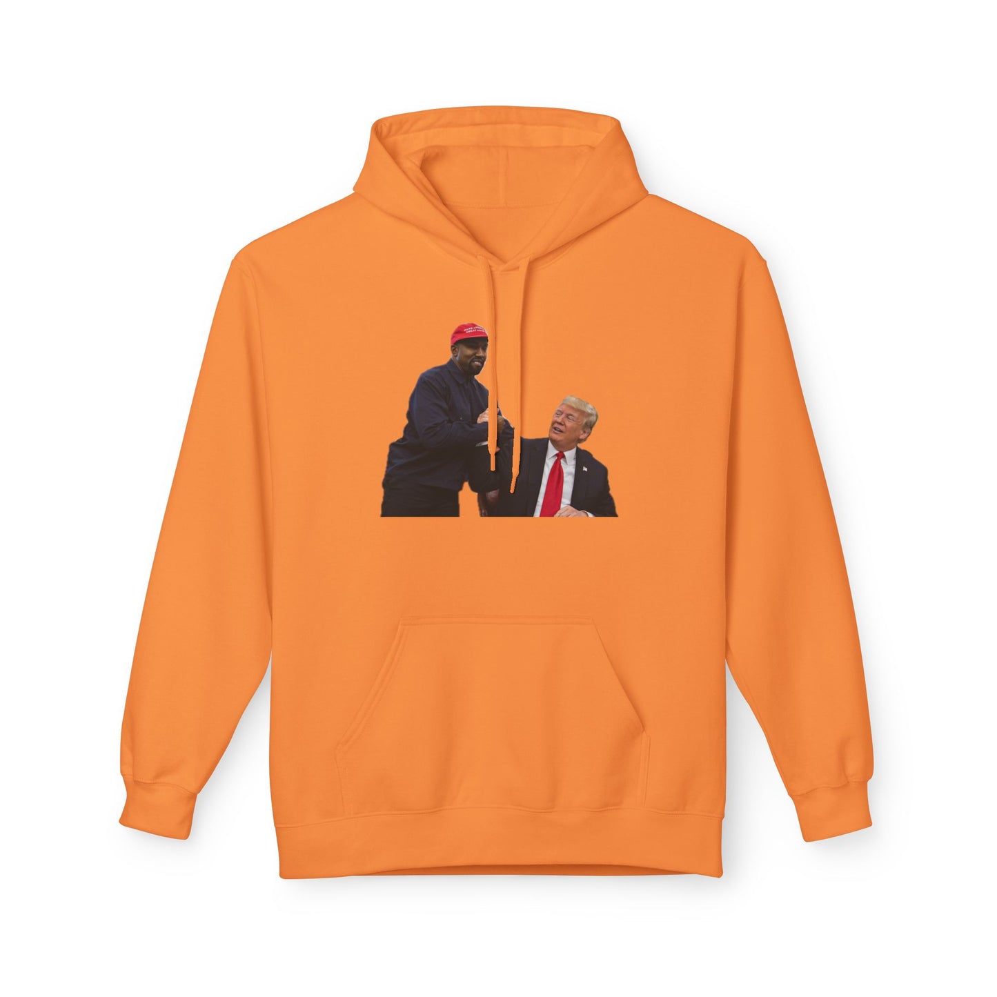 Ye & DJT Funny Political Fleece Hoodie, Unisex Softstyle Hoodie, Gift for Political Humor, Casual Wear, Election Day Apparel, Meme Clothing