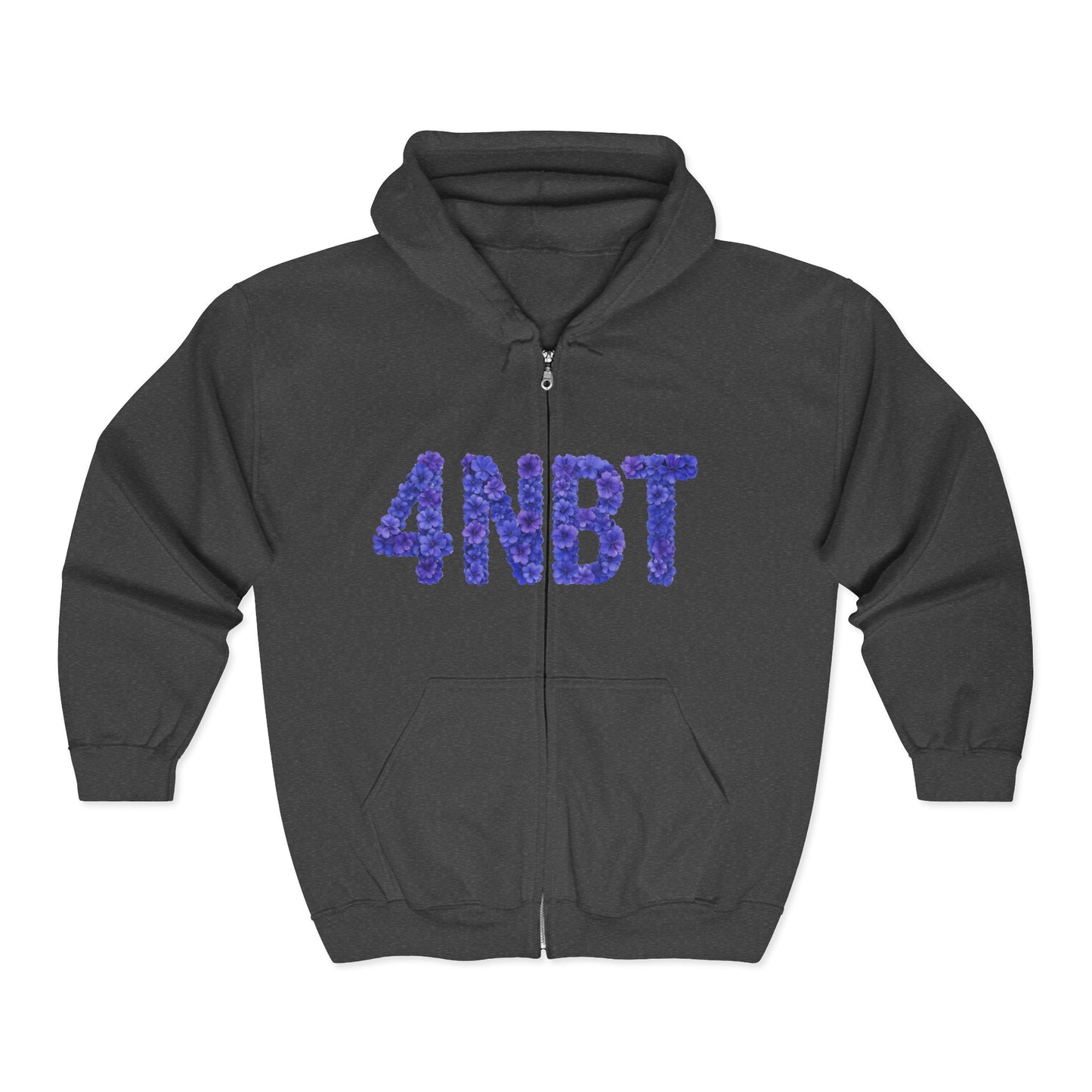 Colorful 4NBT Unisex Zip Hoodie | Casual Wear, Gift, Streetwear, Cozy Layering, Spring Fashion
