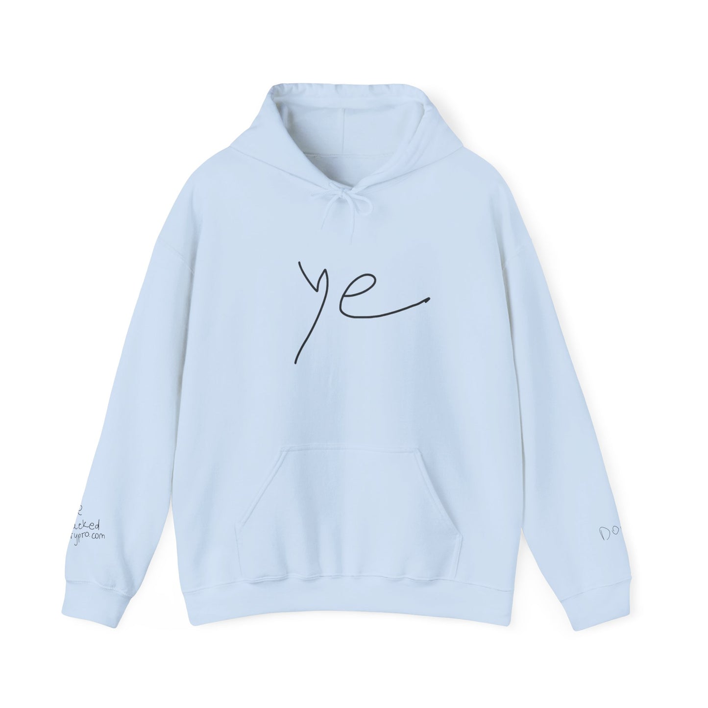 Ye 7BN Minimalist Unisex Hooded Sweatshirt, Casual Streetwear, Gift for Fans, Cozy Layering, Everyday Style, Unique Graphic Hoodie