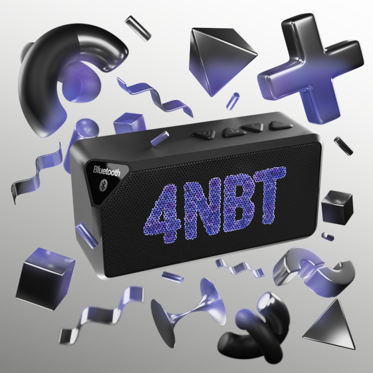 4NBT Jabba Bluetooth Speaker, Portable Wireless Speaker, Music on the Go, Compact Speaker for Parties, Gift for Tech Lovers