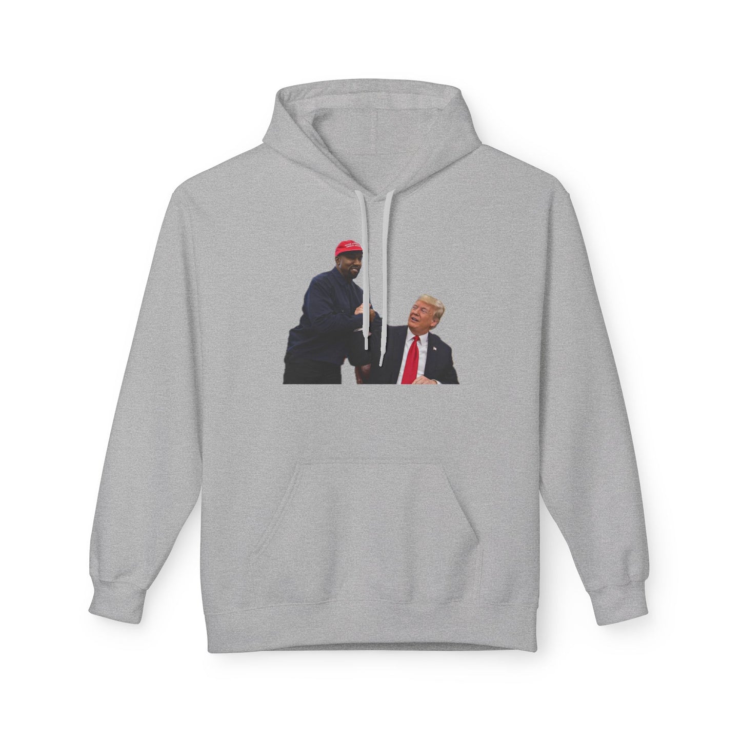 Ye & DJT Funny Political Fleece Hoodie, Unisex Softstyle Hoodie, Gift for Political Humor, Casual Wear, Election Day Apparel, Meme Clothing
