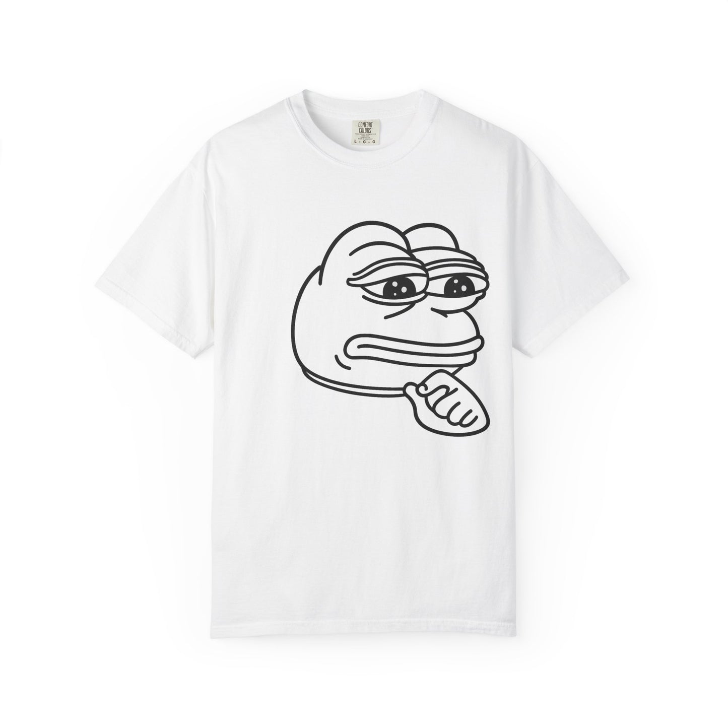 Thoughtful Pepe Unisex T-Shirt, Funny Graphic Tee, Gift for Friends, Casual Wear, Meme Inspired Fashion