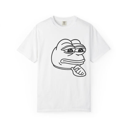 Thoughtful Pepe Unisex T-Shirt, Funny Graphic Tee, Gift for Friends, Casual Wear, Meme Inspired Fashion