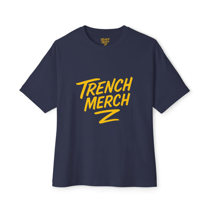 Trench Merch Unisex Oversized Boxy Tee | Casual Graphic T-Shirt for Everyday Style, Gifts for Friends, Summer Comfort, Streetwear Fashion