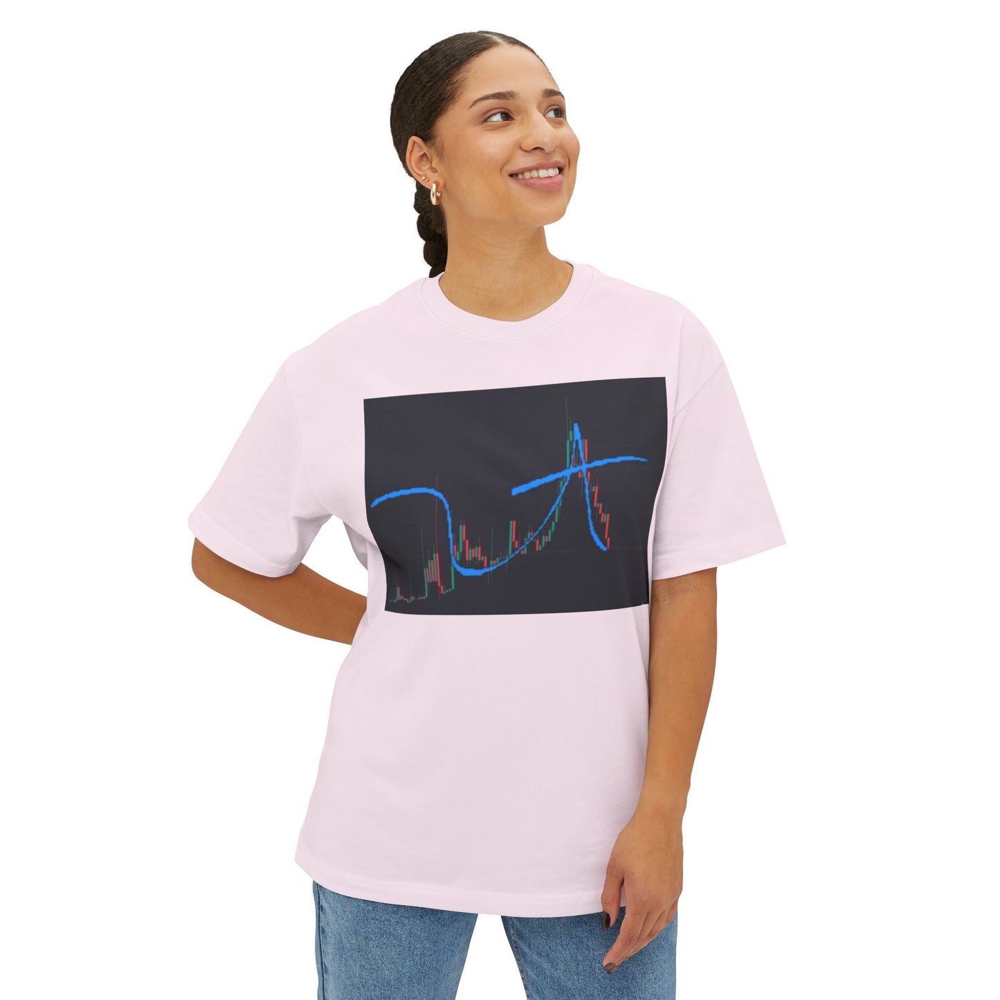 @ye Stylish Unisex Oversized Boxy Tee with Trendy Graph Design, Casual Fashion Tee, Streetwear Top, Comfortable Everyday Wear, Gift for Friends