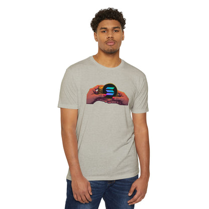 Solana Hands Unisex Jersey T-shirt, Graphic Tee, Trendy Apparel, Gift for Him/Her, Casual Wear, Perfect for Tech Lovers