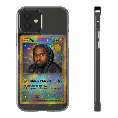 Ye Inspired Clear Phone Case, Trendy Phone Cover for Fans, Unique Gift for Birthdays, Pop Culture Accessory, Custom Smartphone Case