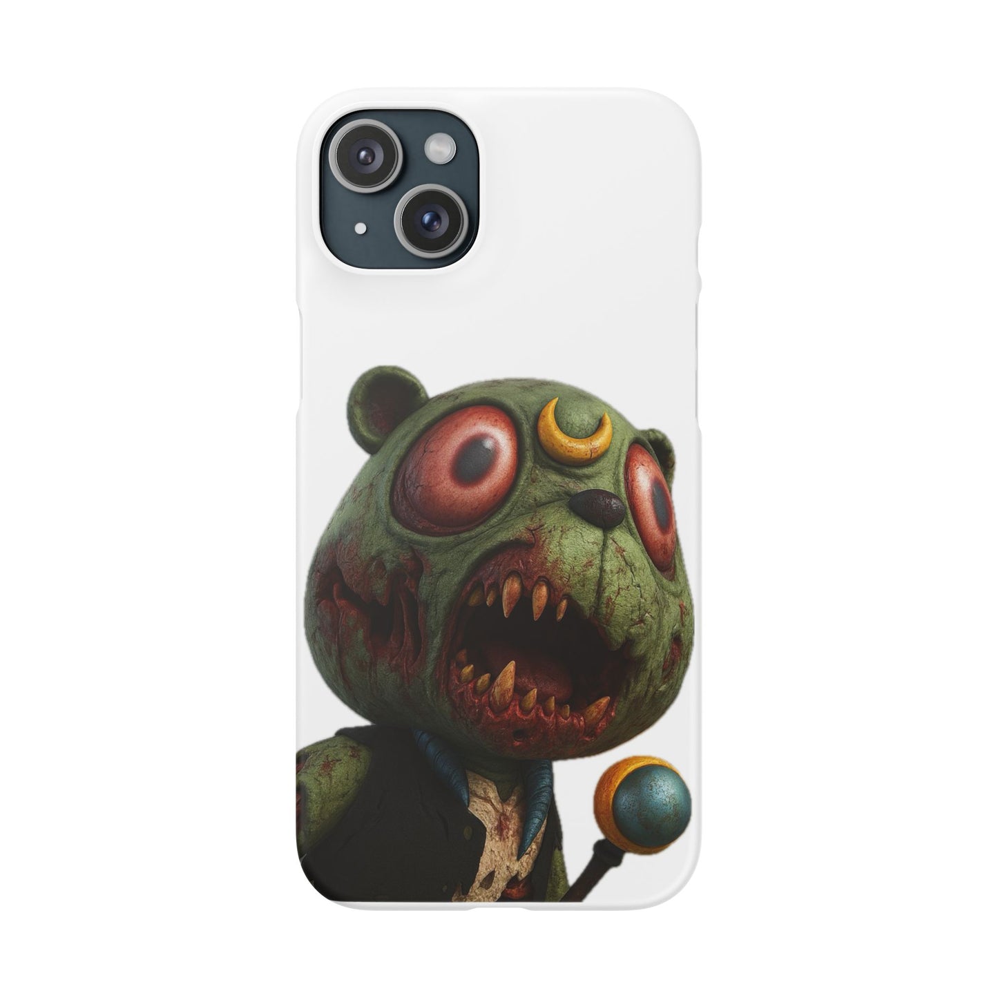 4NBT Zombie Bear Phone Case, Horror Snap Case, Cute but Spooky Accessory, Gift for Halloween, Unique Phone Cover