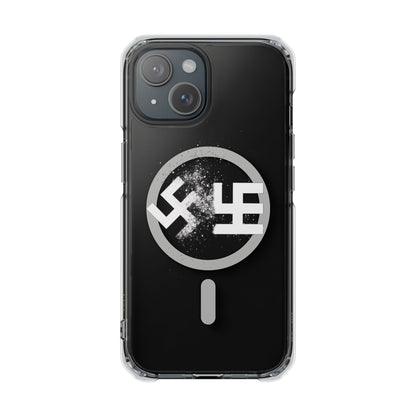 Swasticoin Magnetic Clear Phone Case, Stylish Protective Case for iPhones, Durable and Trendy Phone Cover, Perfect Gift for Tech Lovers, Modern Design