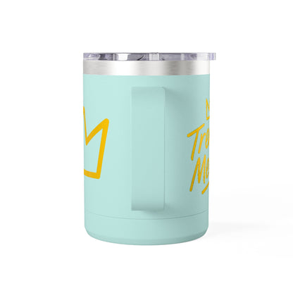 Trench Merch Crown Coffee Mug Tumbler, Perfect for Beach Lovers, Gifts for Friends, Summer Getaways, Adventure Travel, Crown Design
