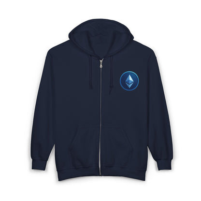 Ethereum Unisex Heavy Blend™ Full Zip Hooded Sweatshirt