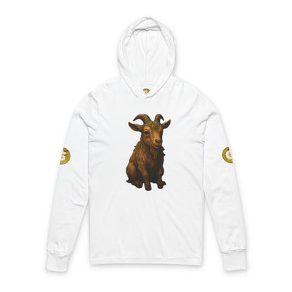 Whimsical Goat Hoodie / Casual Unisex Long Sleeve Tee for Animal Lovers, Cozy Gift for Birthdays, Holidays, Nature Enthusiasts, [...]