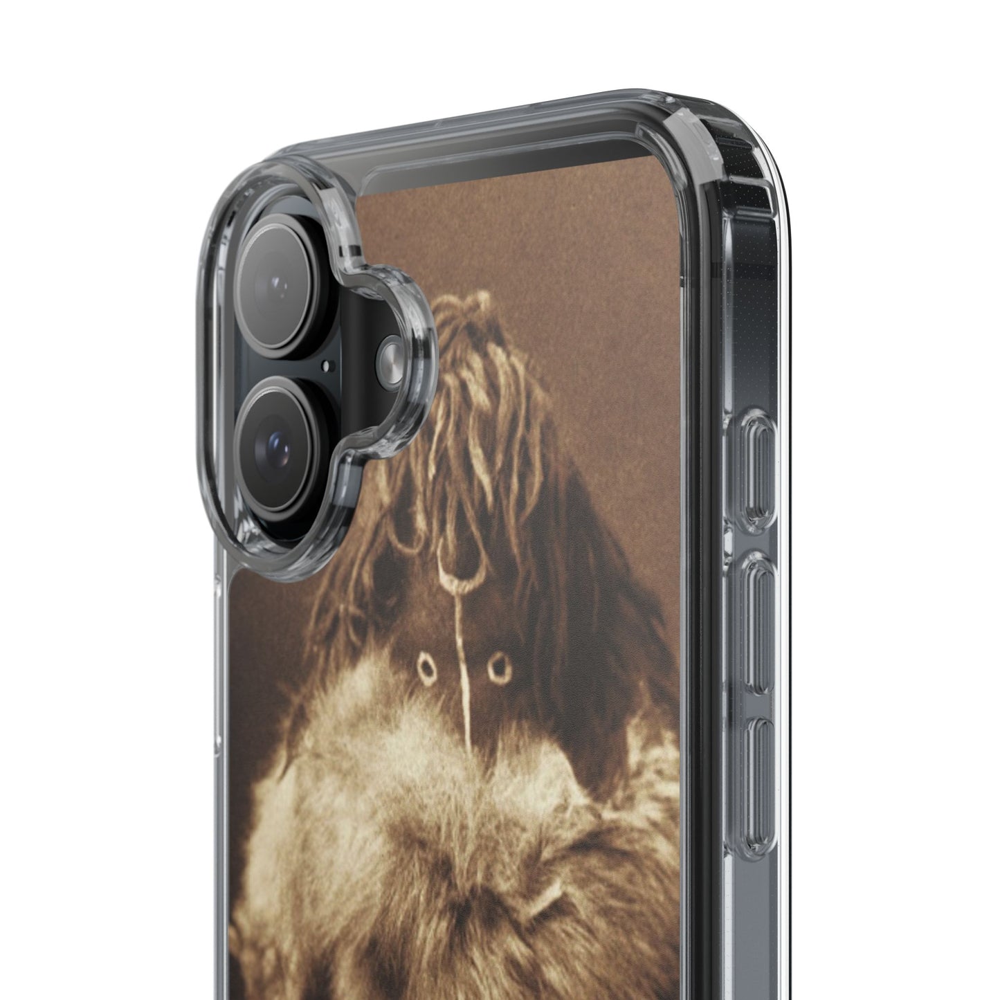 Yei Vintage Art Phone Case, Clear Case, Unique Gift for Art Lovers, Bohemian Style, Customizable Phone Cover, Trendy Accessories